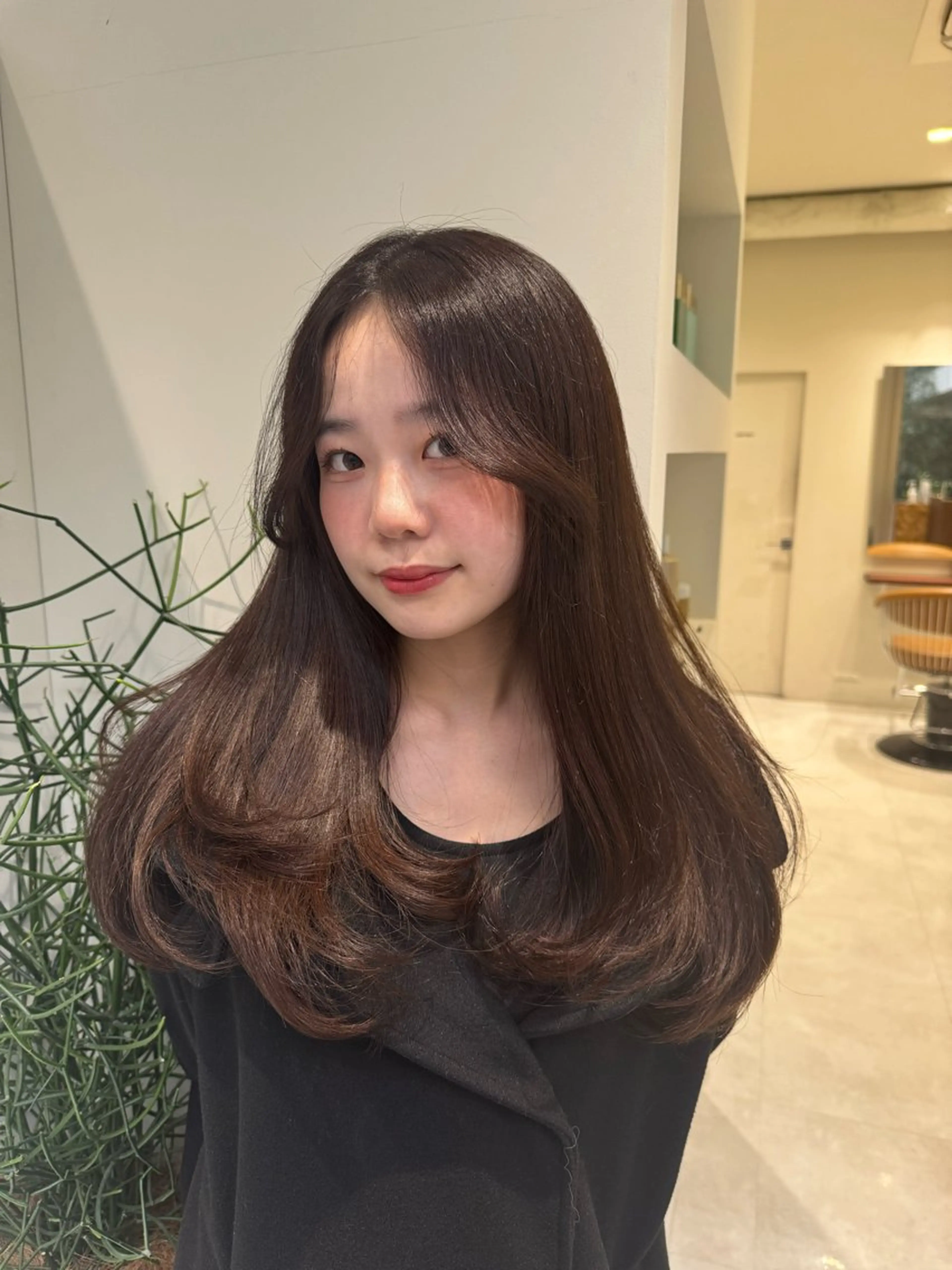 ロング 韓国レイヤー💋/ ワンホン/NANAのヘアスタイル