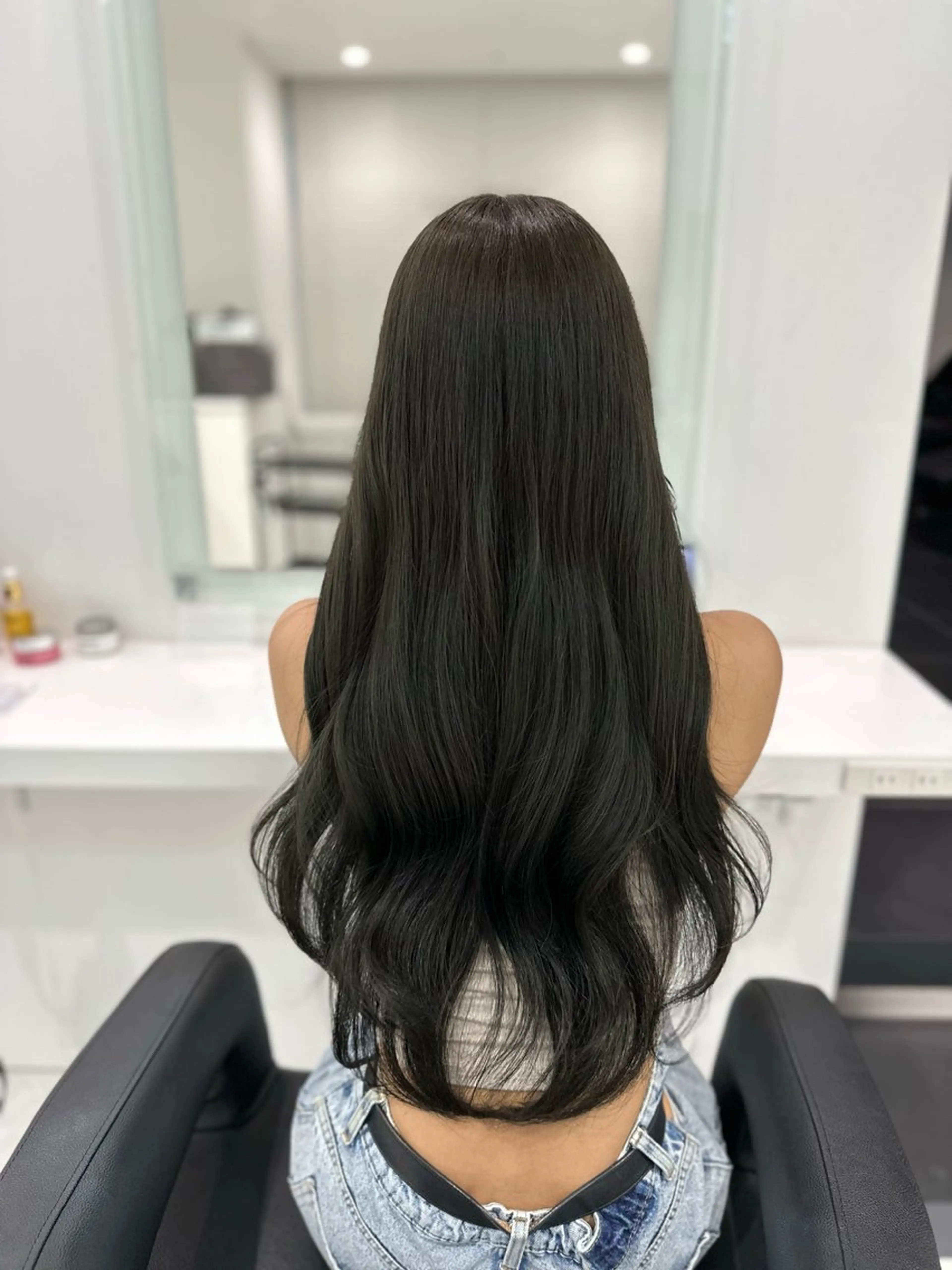 セミロング カラー カット ヘアカラー トリートメント ヘッドスパ ヘアセット ♡上品韓国髪♡ブラ ウン/SAYATOのヘアスタイル