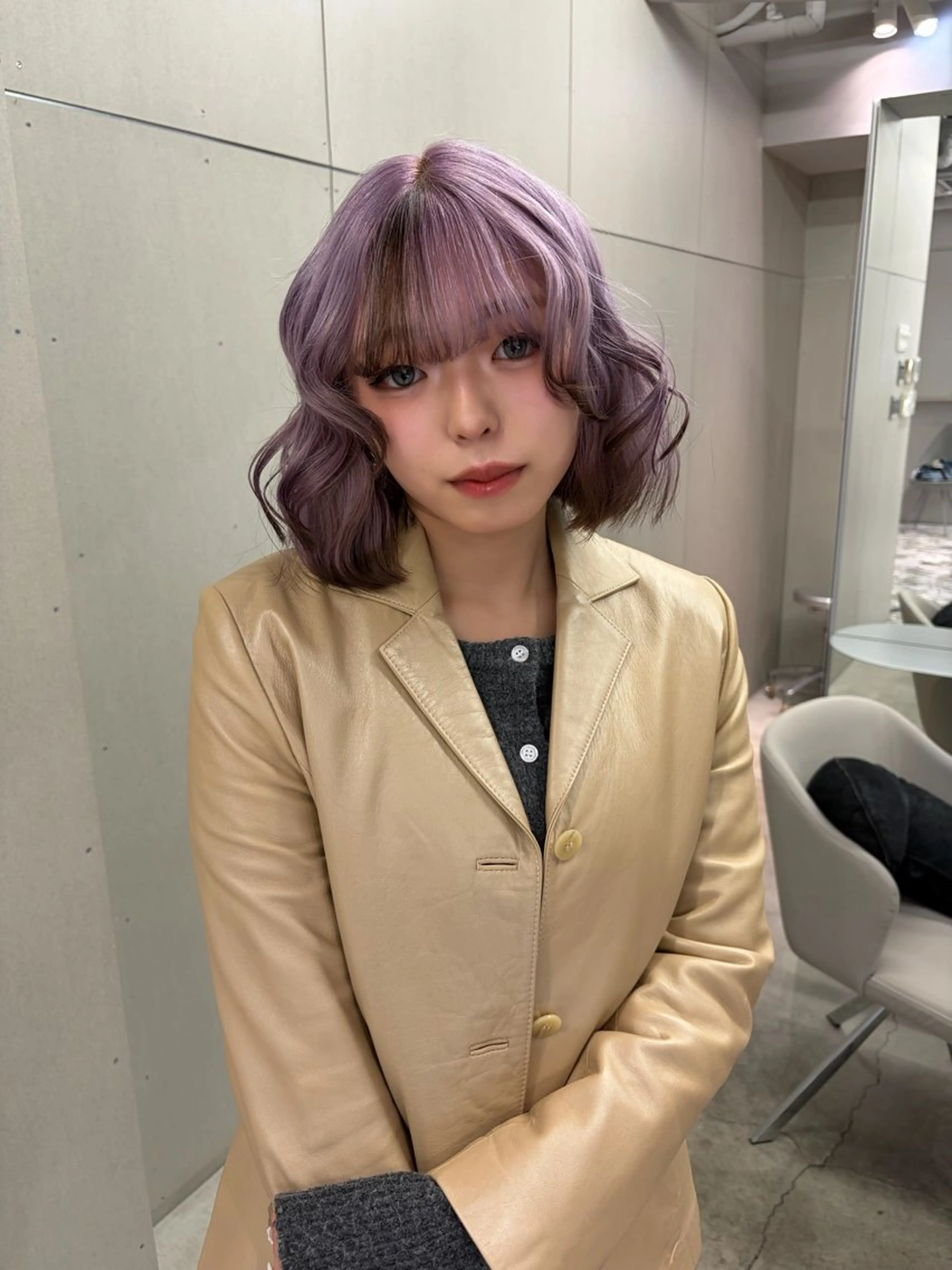 カラー ブラウンカラー ラベンダーカラー GEM/ hinanaのヘアスタイル