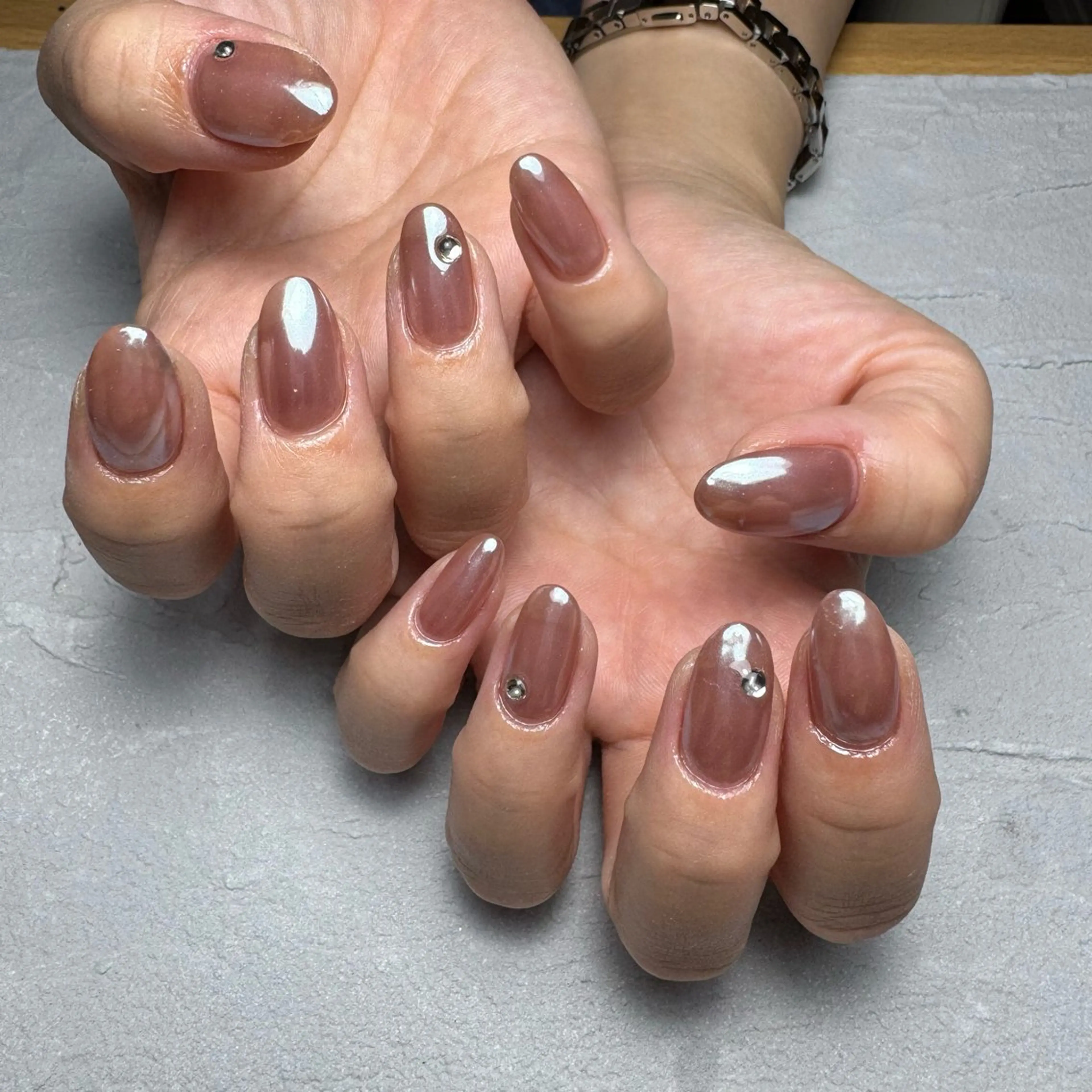 ネイル ミラーネイル ハンドネイル Re:Smil所属・☺︎ NOZOMI☺︎のネイルデザイン