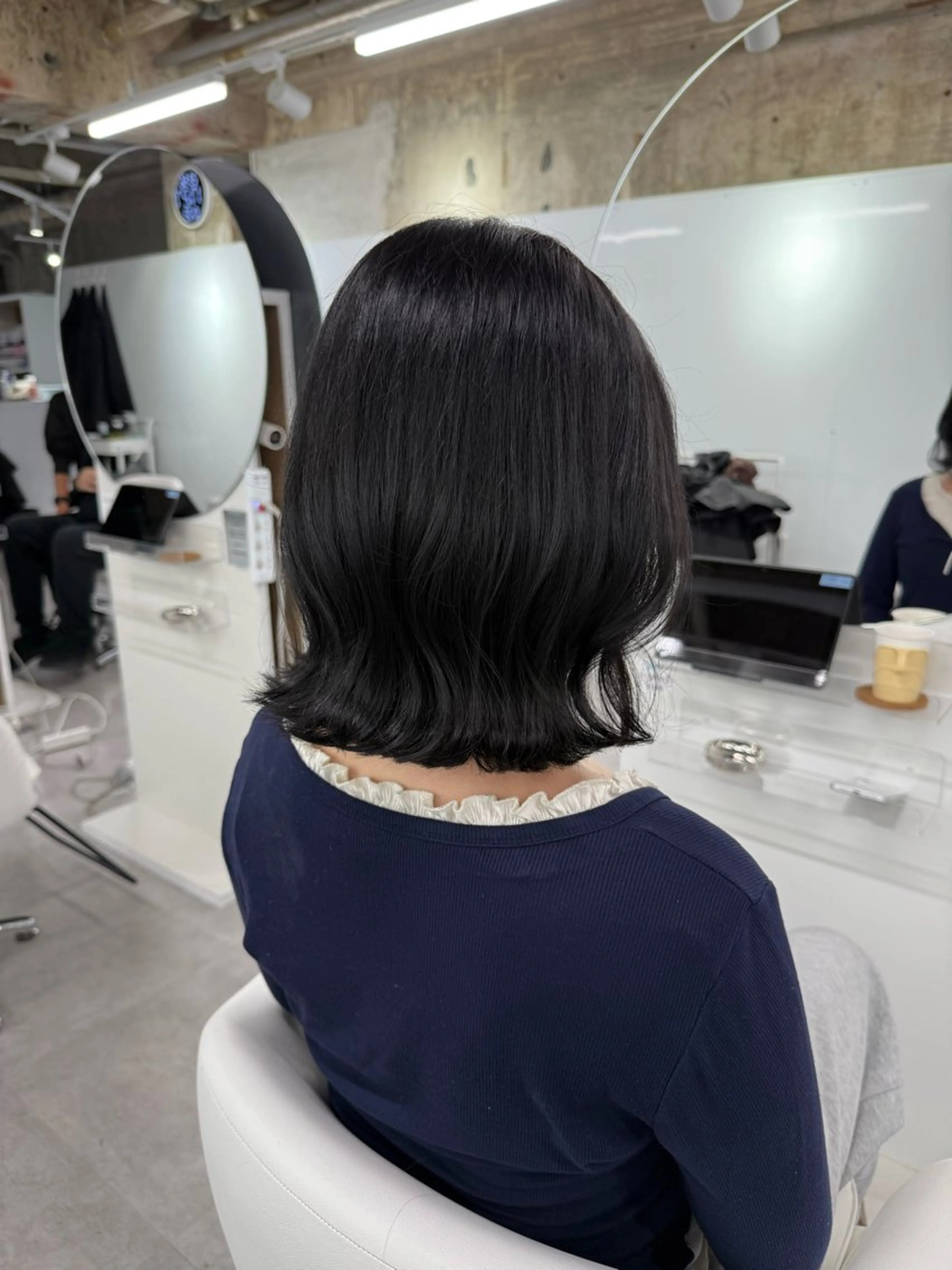 ミディアム カラー カット ヘアカラー yuuna ✮ レイヤーカットのヘアスタイル