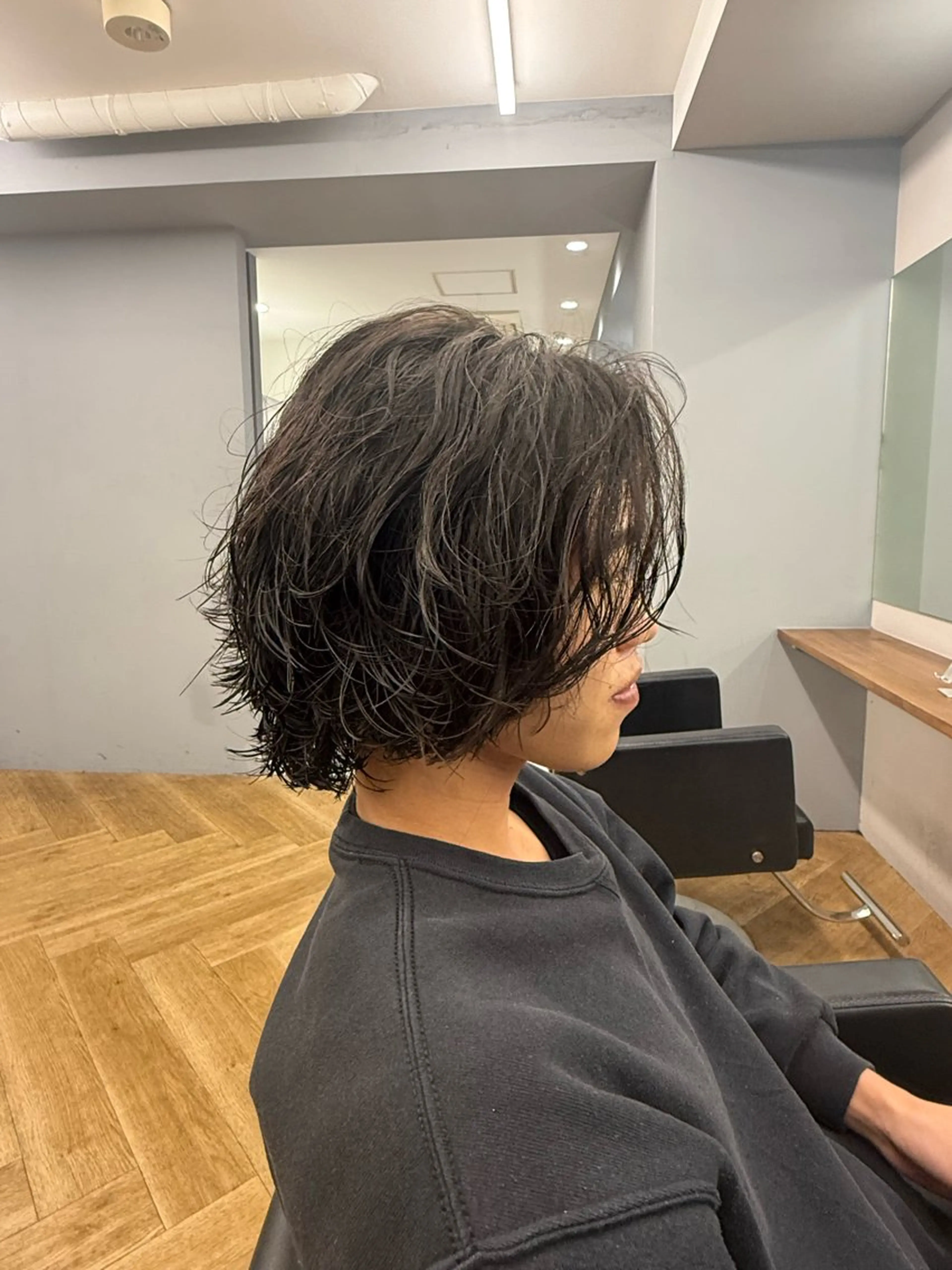 パーマ メンズ メンズパーマ ボブ 松岡 やひろのヘアスタイル