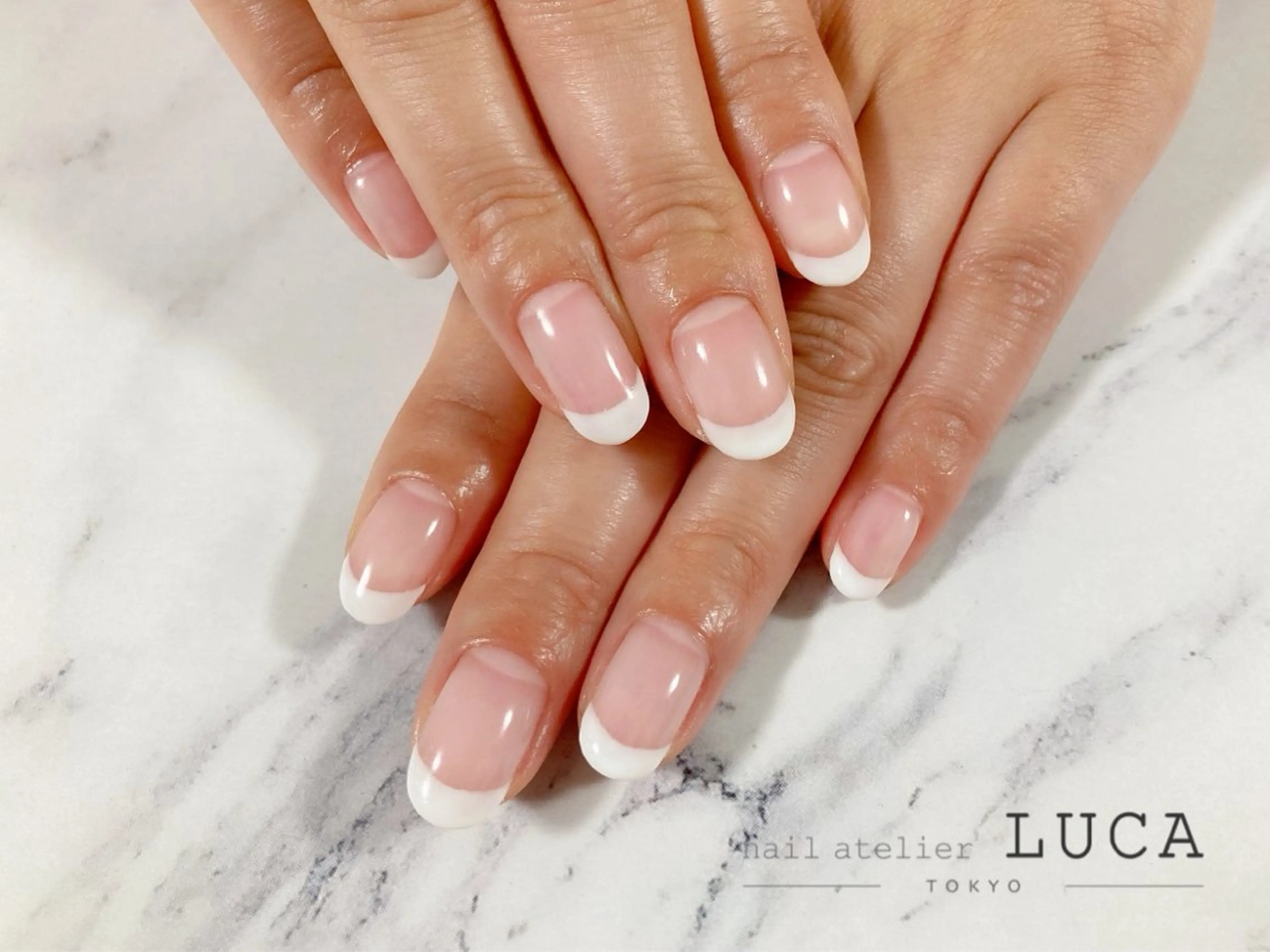 ネイル フレンチネイル ジェルネイル パラジェル ネイルアトリエルカ 米原のネイルデザイン