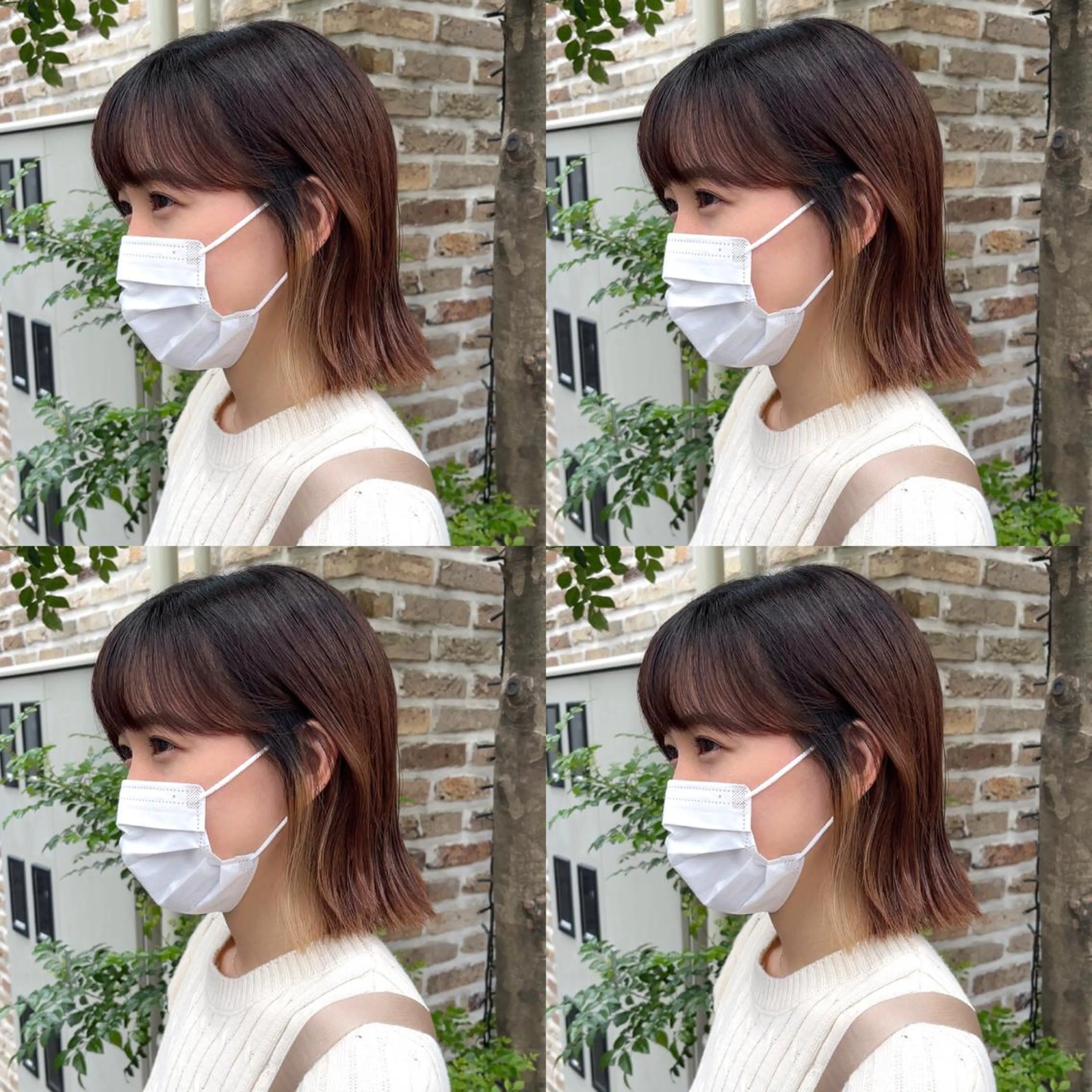 ミディアム ボブ 顔周りカット 伸ばしかけ 似合わせカット 小顔カット カット トリートメント ヘッドスパ 大人可愛い透明感🌟 小顔・韓国髪🌟野中のヘアスタイル