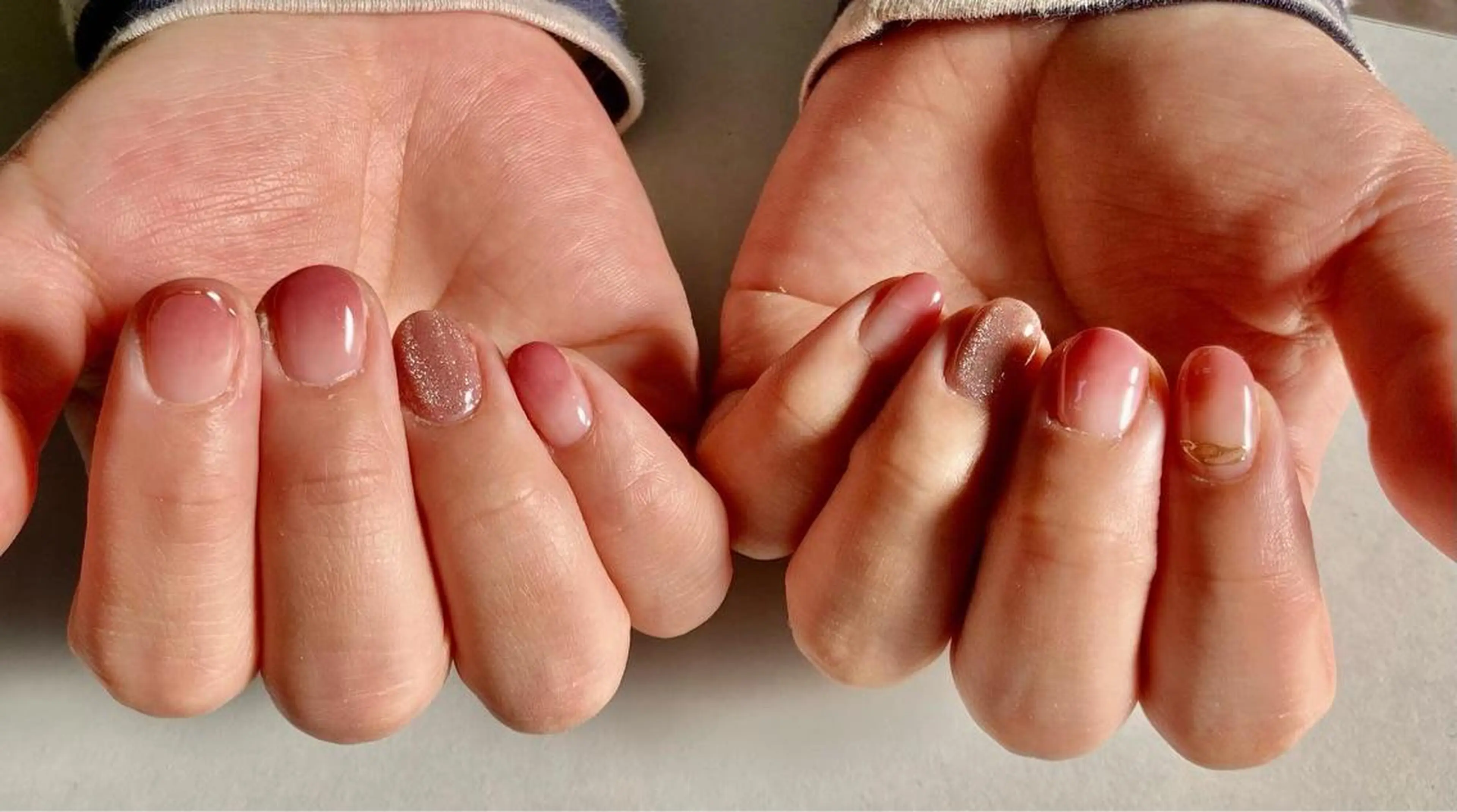 ネイル グラデーション マグネットネイル ミラーネイル ピンク 春ネイル kae _nail所属・Kae Nailのネイルデザイン