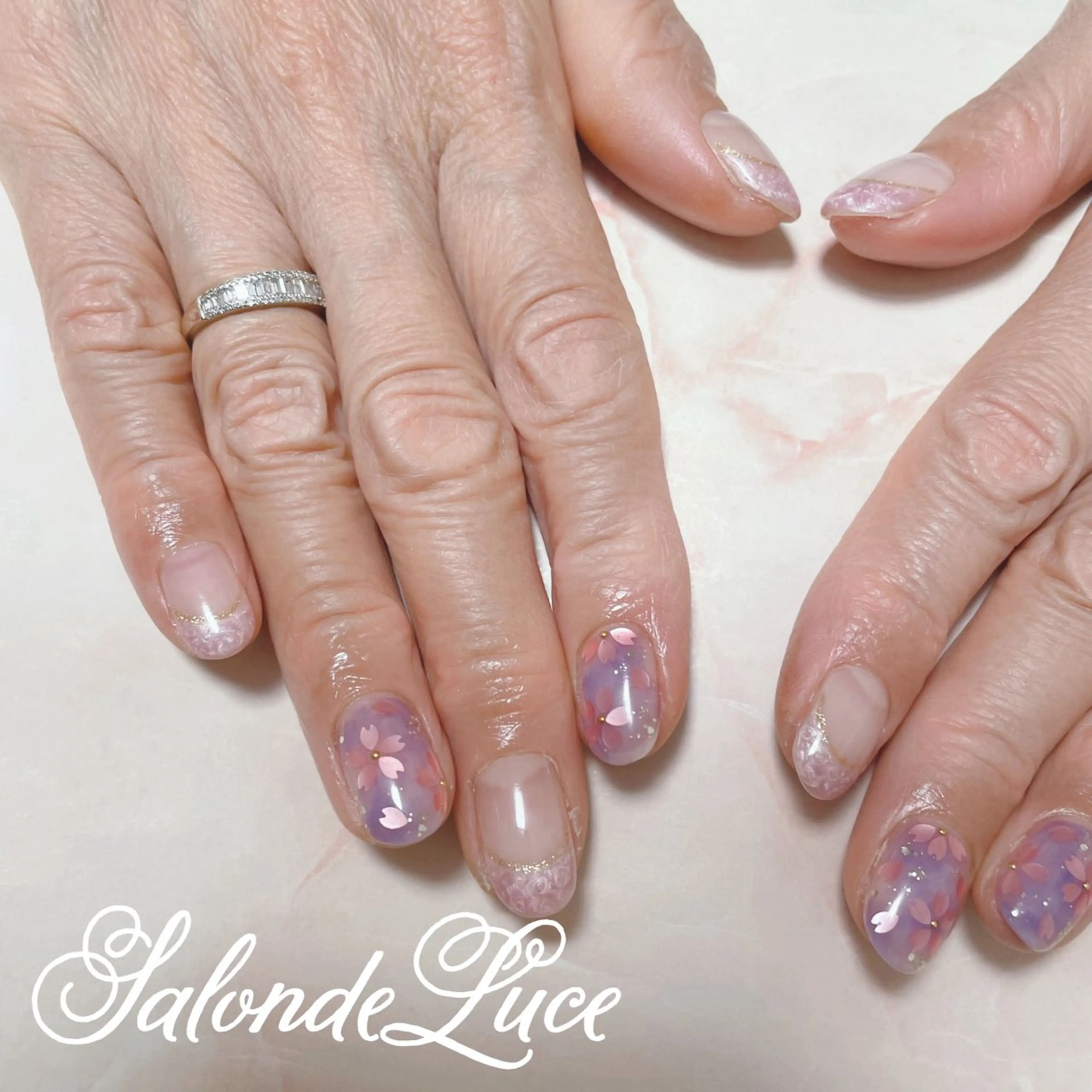 ネイル 桜ネイル Salon de Luceのネイルデザイン