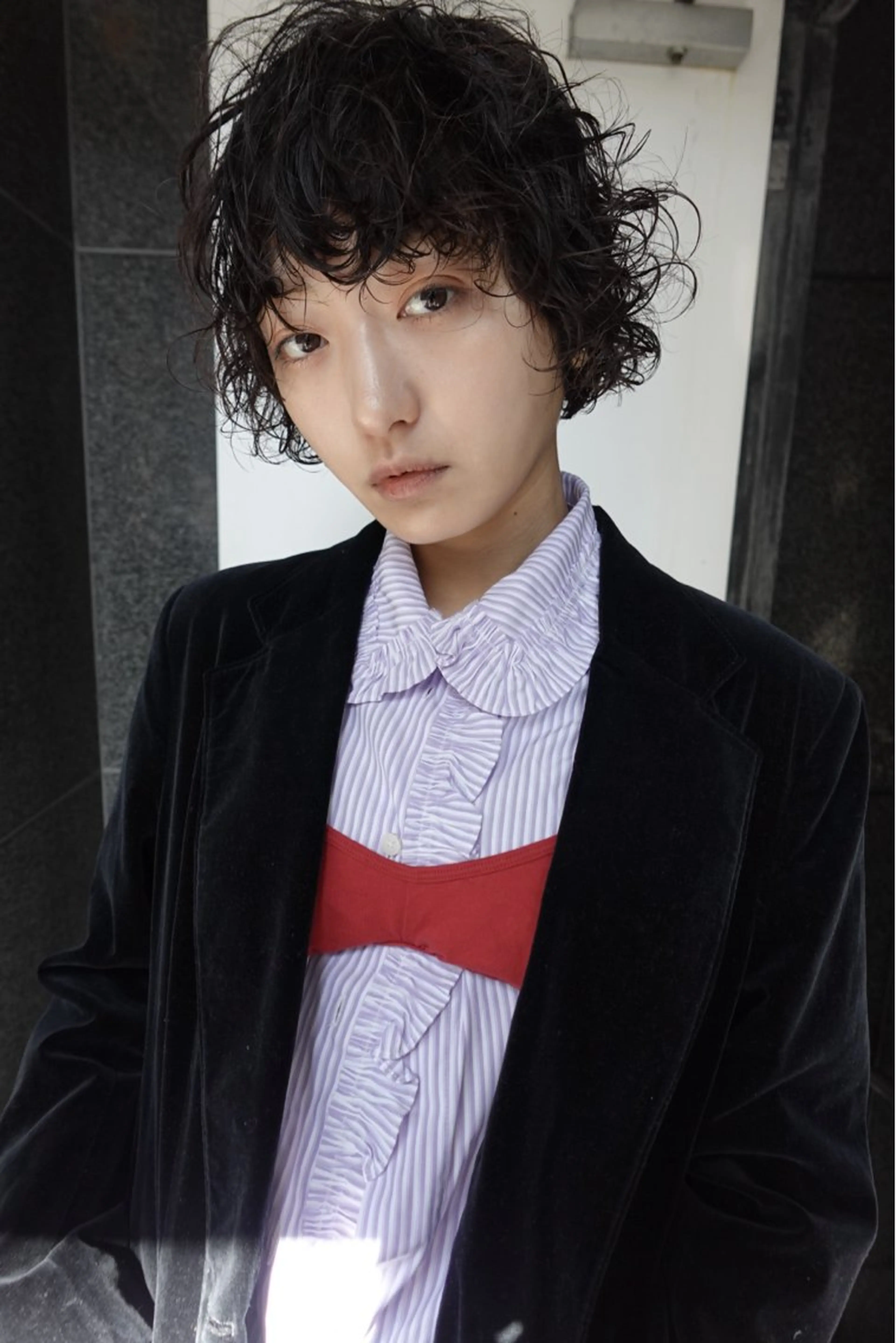 ミディアム カット パーマ トリートメント 🍁ボブパーマ.ドラ イパーマ🍁陸来のヘアスタイル