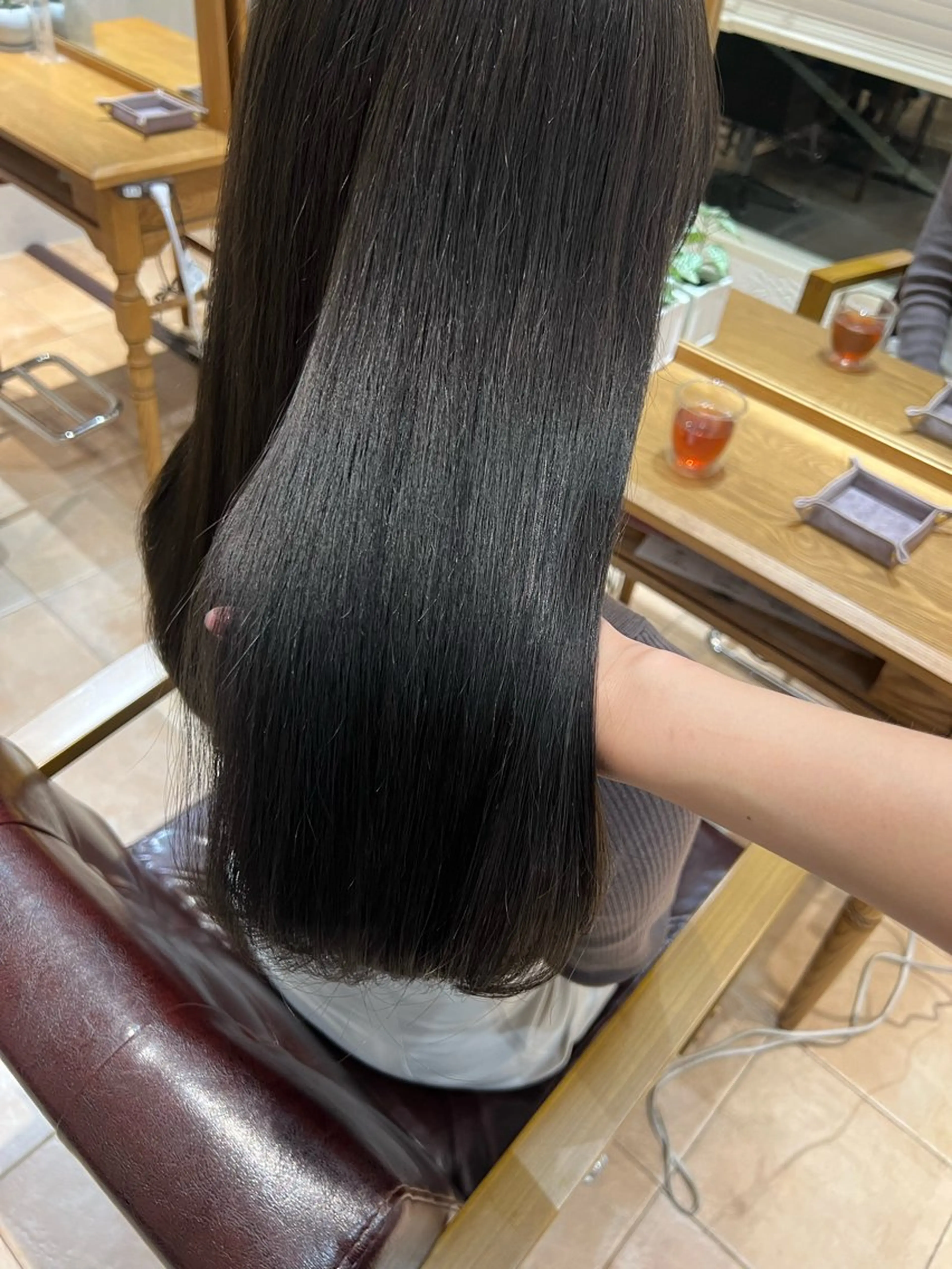 セミロング カラー 🥀韓国ヘア🥀 宮津真菜のヘアスタイル