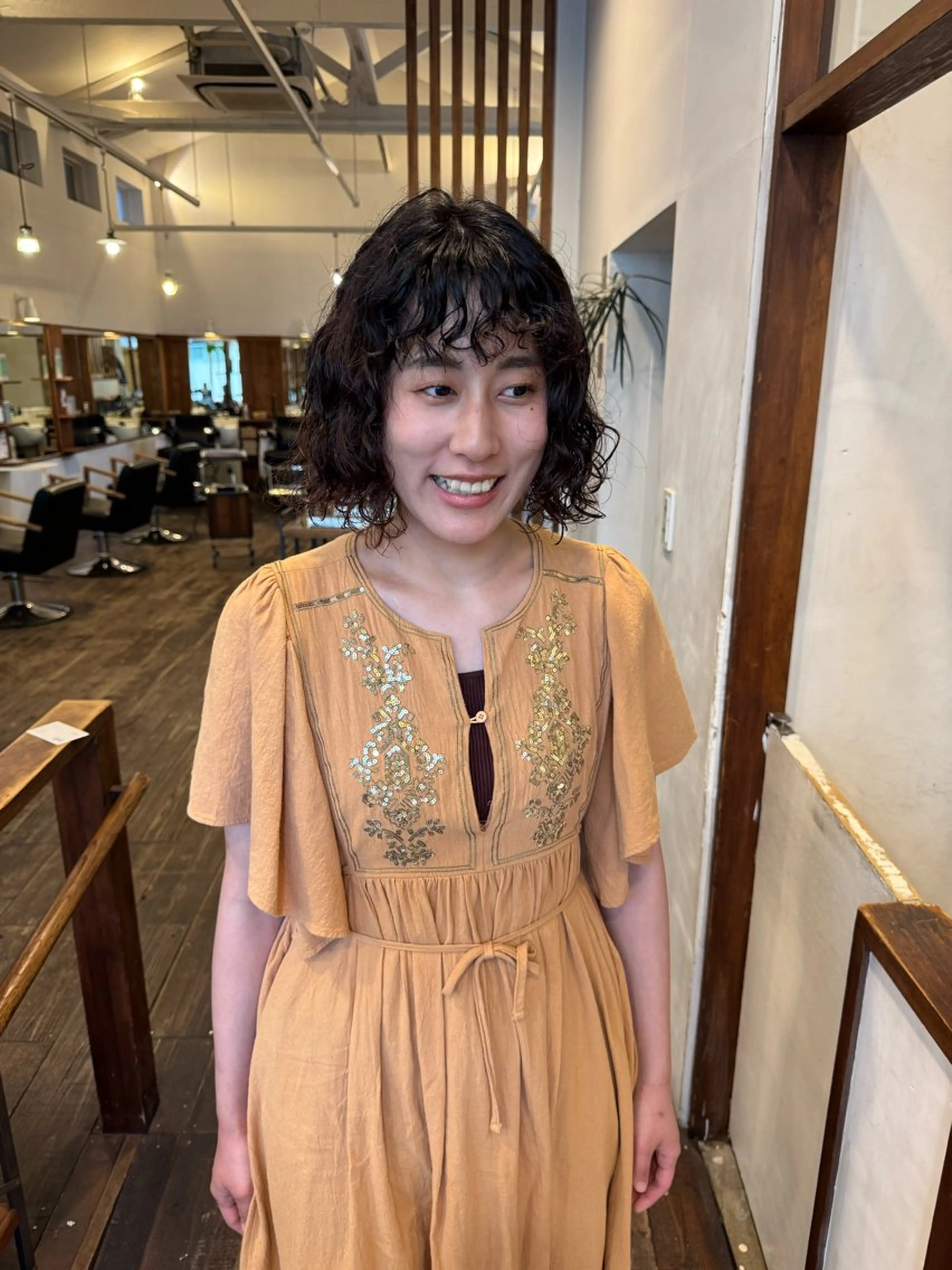 ミディアム パーマ カット パーマ MOK大阪梅田店 Asahiのヘアスタイル