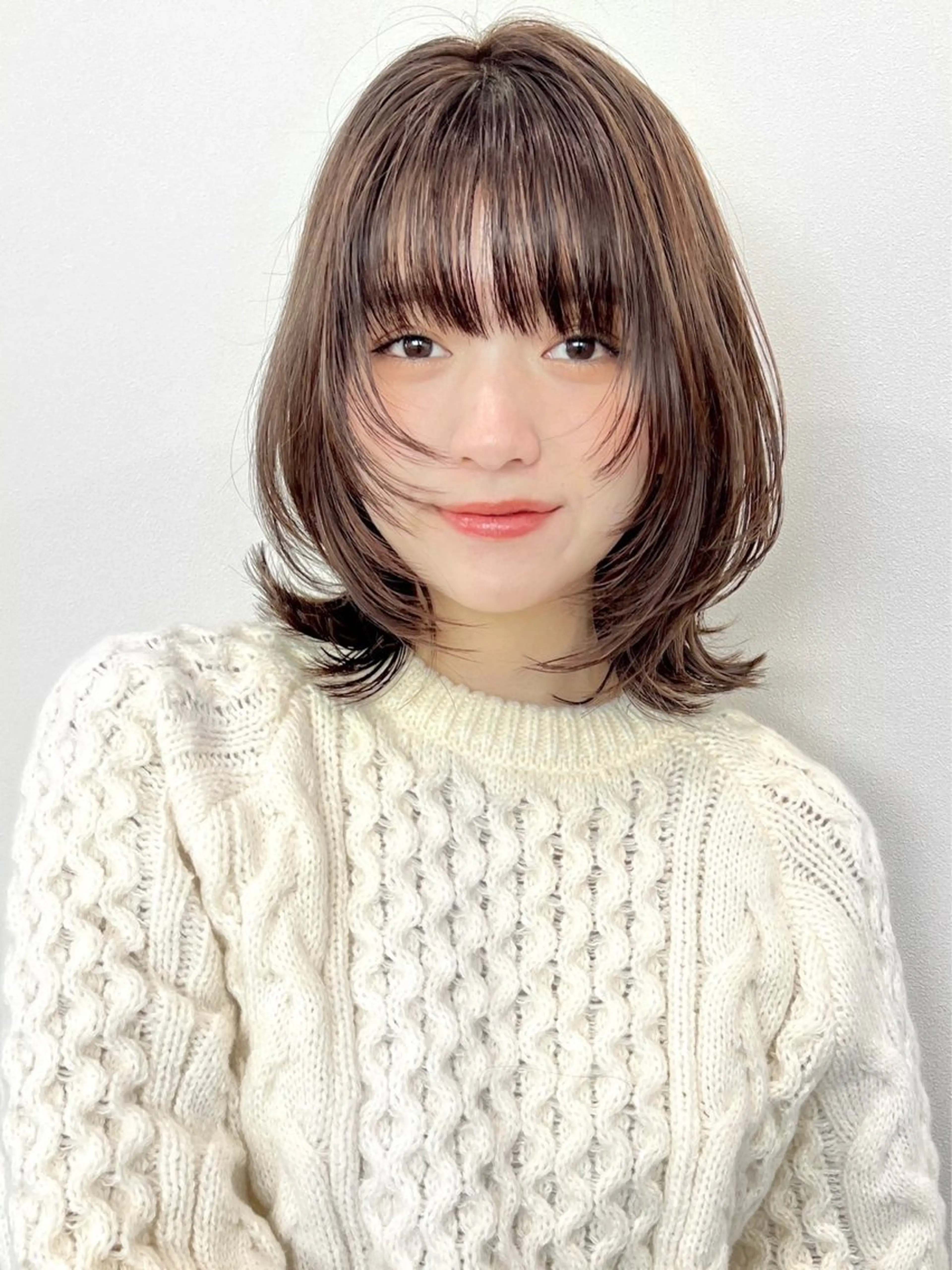 ミディアム COALL nex the salon所属・Riria✨ 透明感カラーのヘアスタイル