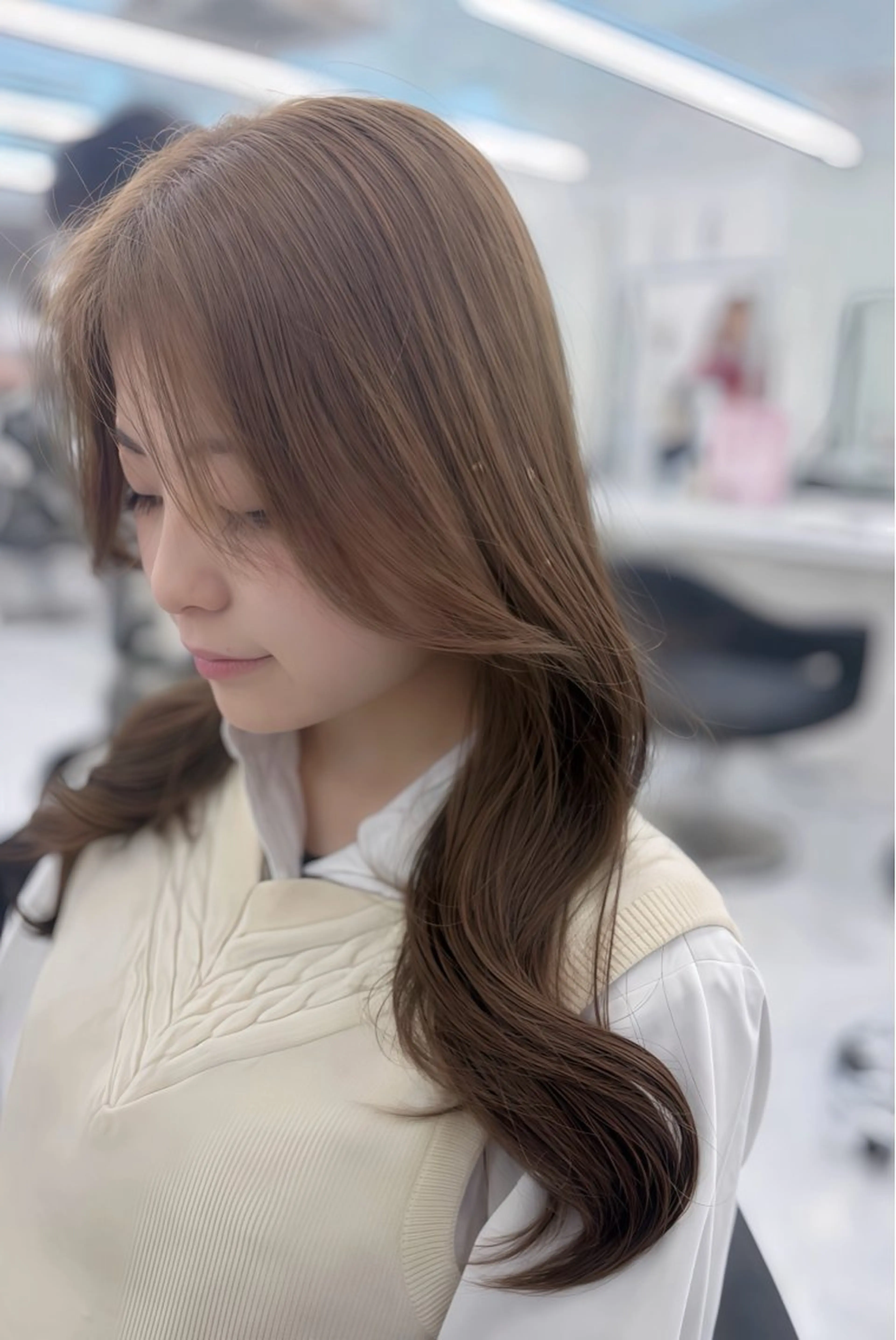 ロング カラー カット ヘアカラー 藍斗｜透明感カラー /レイヤーのヘアスタイル