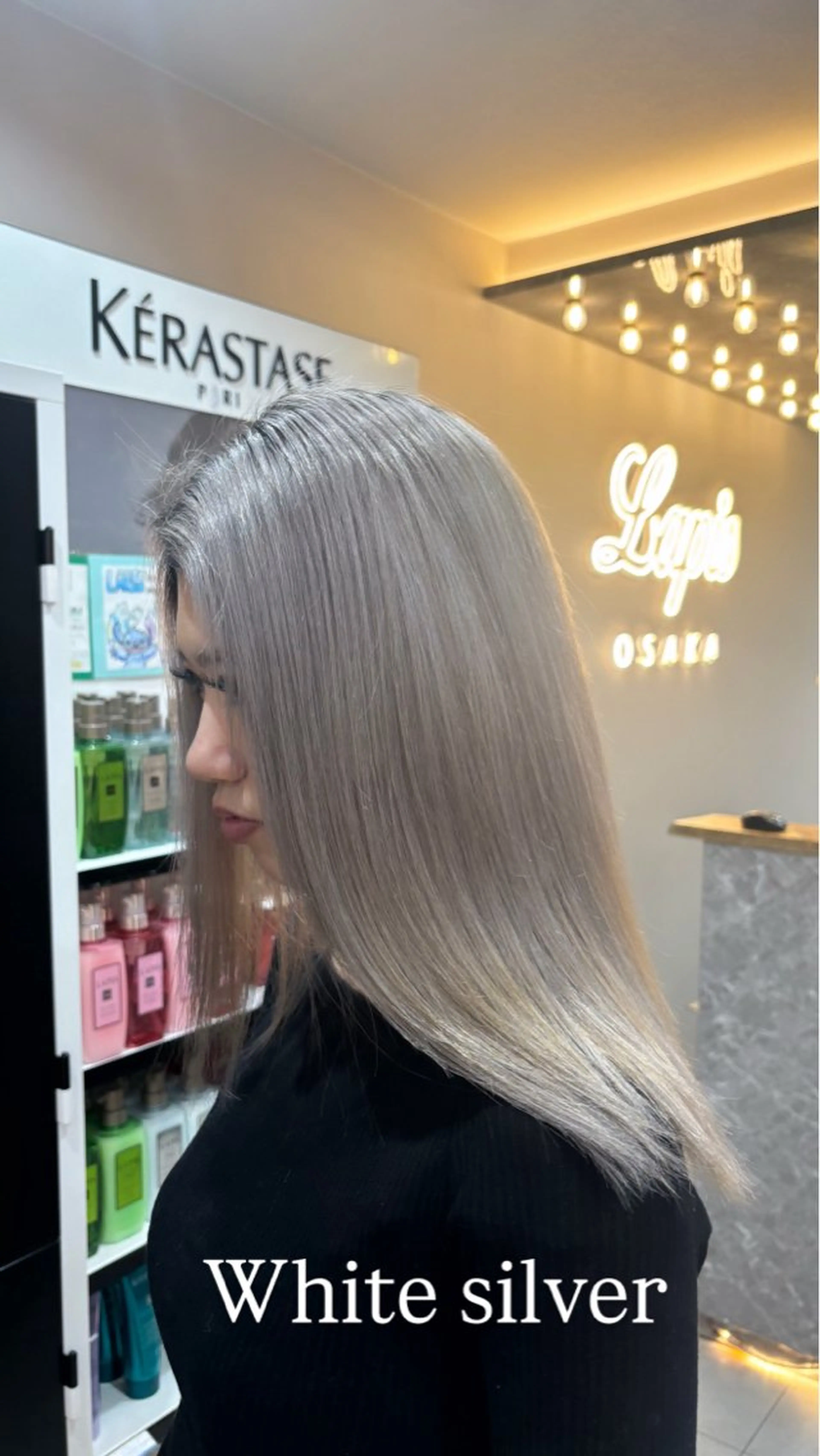 セミロング ラピス大阪アメ村店所属・大阪ハイトーン✨ 🇺🇸髪質改善🌴のヘアスタイル