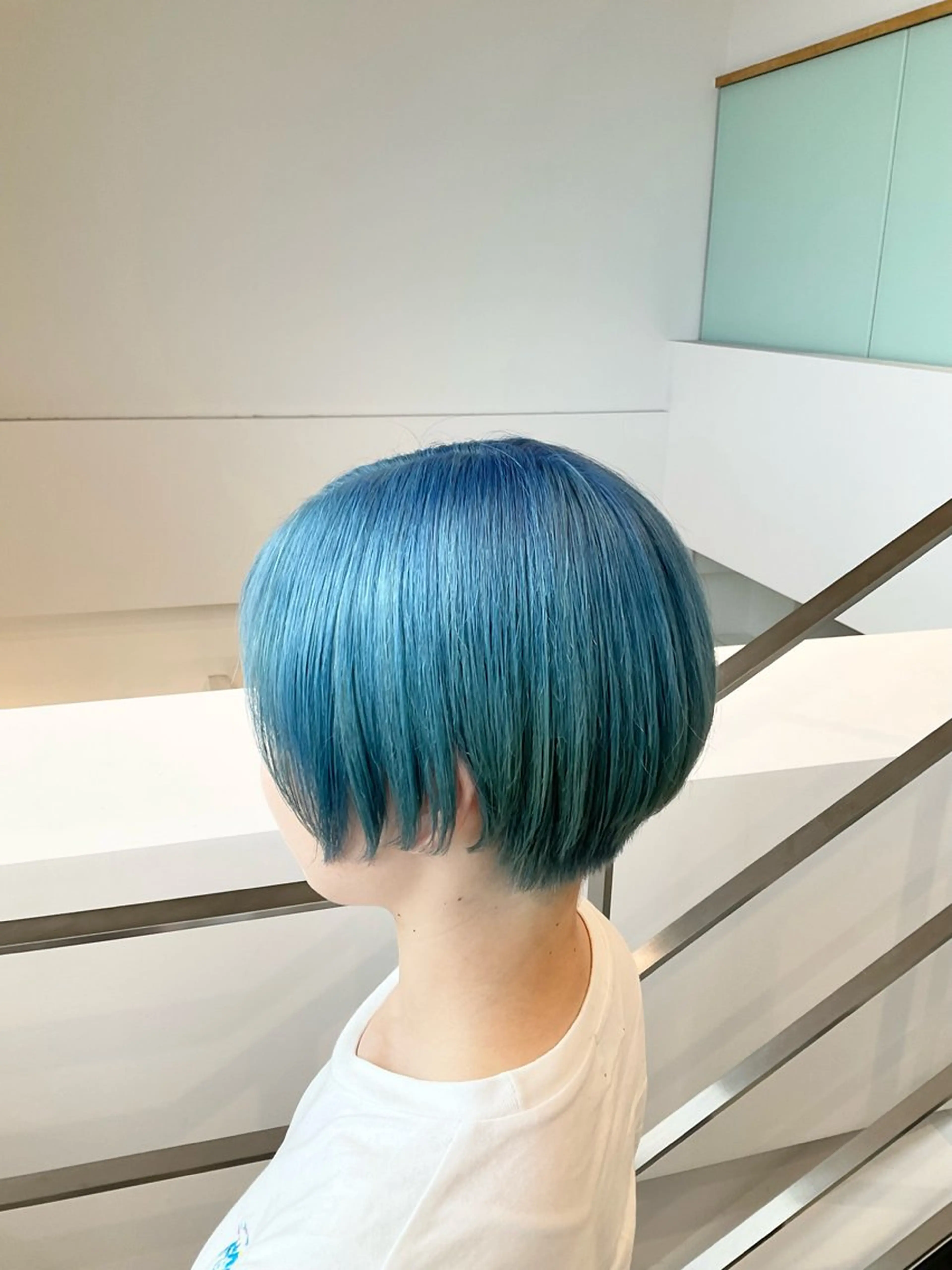 ショート カラー ブリーチ ヘアカラー トリートメント ヘアセット go today shaire salon 本店所属・yoshi ☆のヘアスタイル