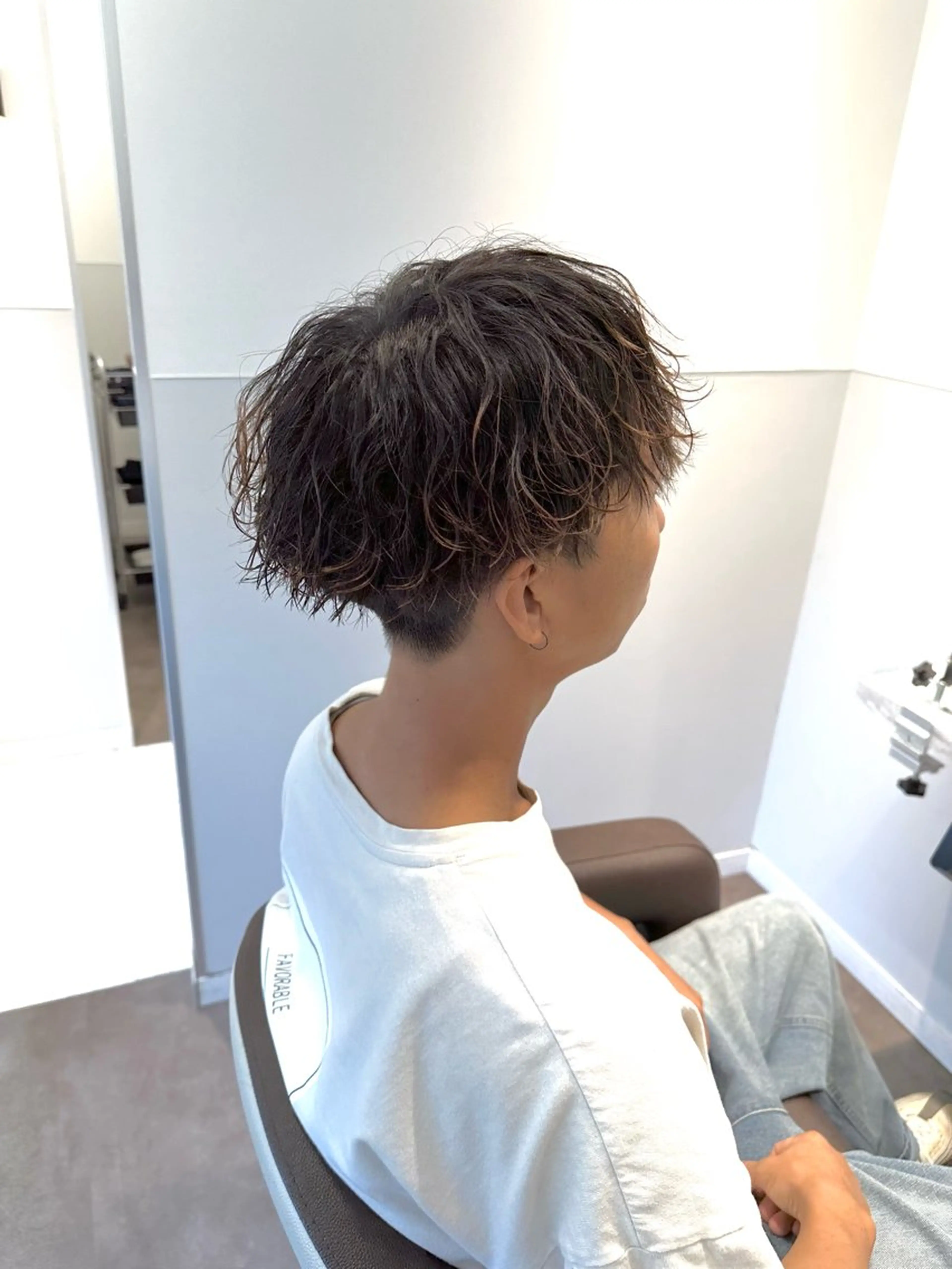 ショート パーマ メンズ 波巻きパーマ カット パーマ SALOWIN大宮 /KYOHEI✂️のヘアスタイル