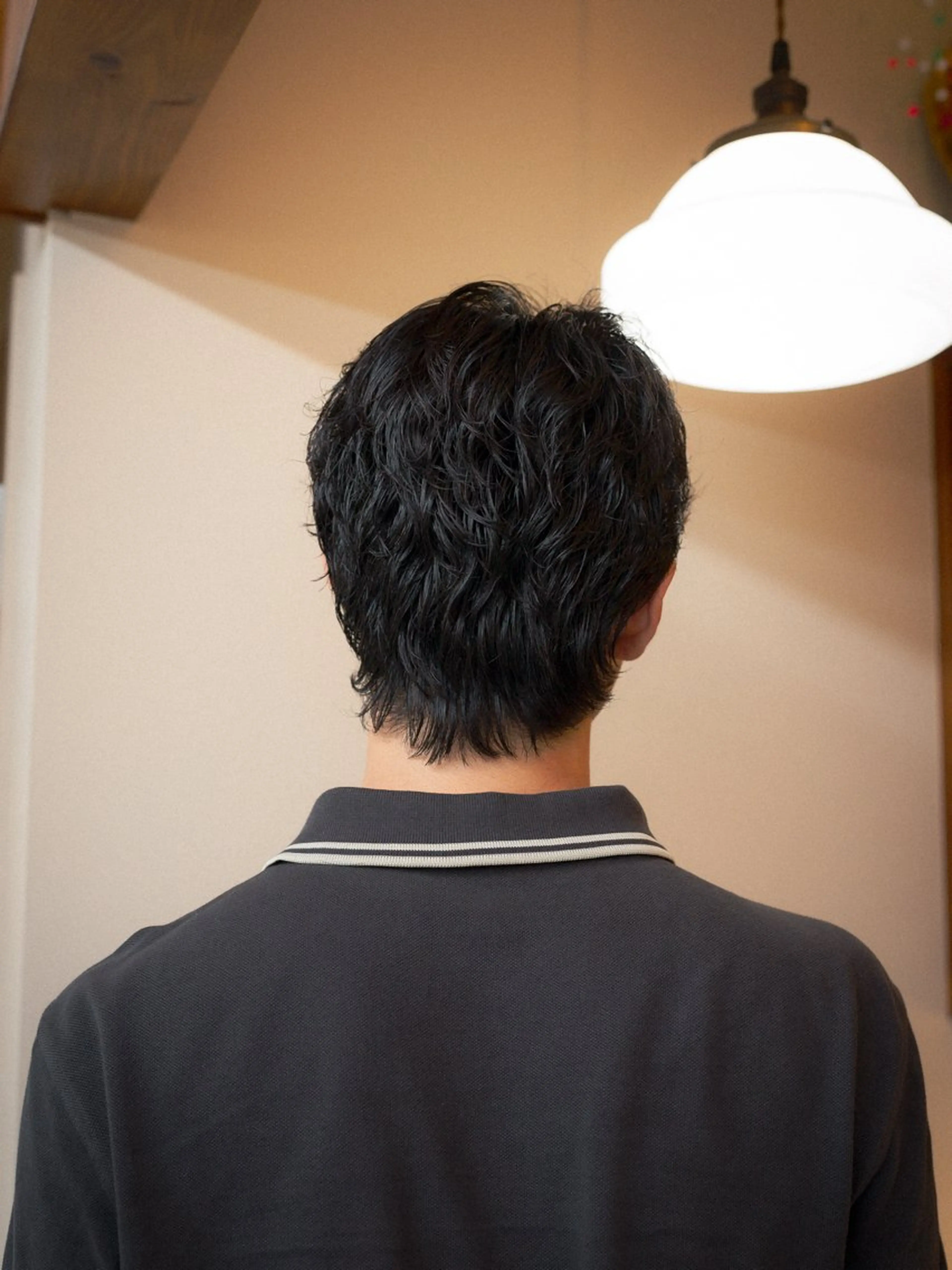 ショート カラー パーマ メンズ メンズパーマ 伸ばしかけ カット パーマ 🔗メンズサロン🔗 Kieのヘアスタイル