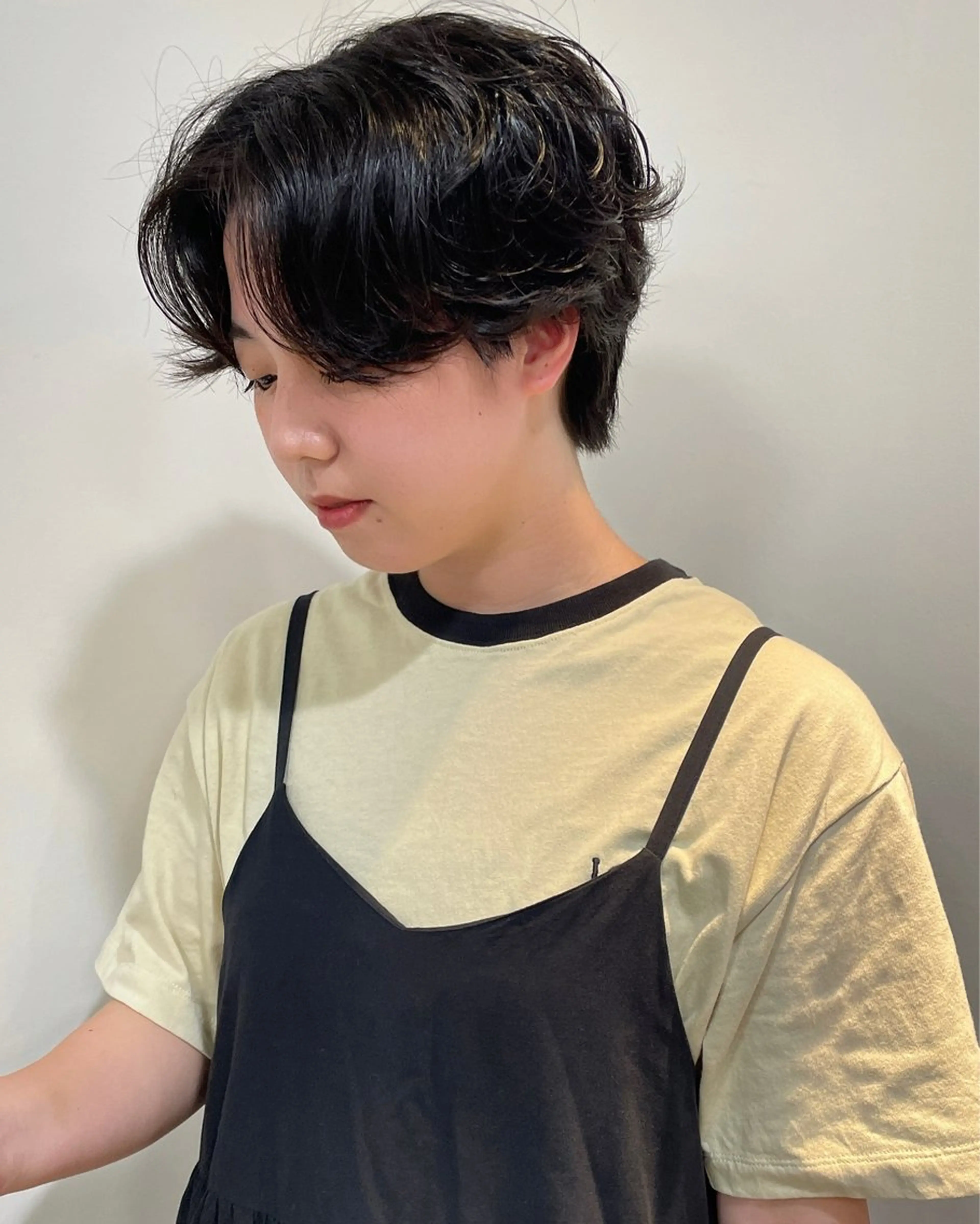 ショート カラー カット ヘアカラー トリートメント 表参道/赤み無し 透明感 colorのヘアスタイル