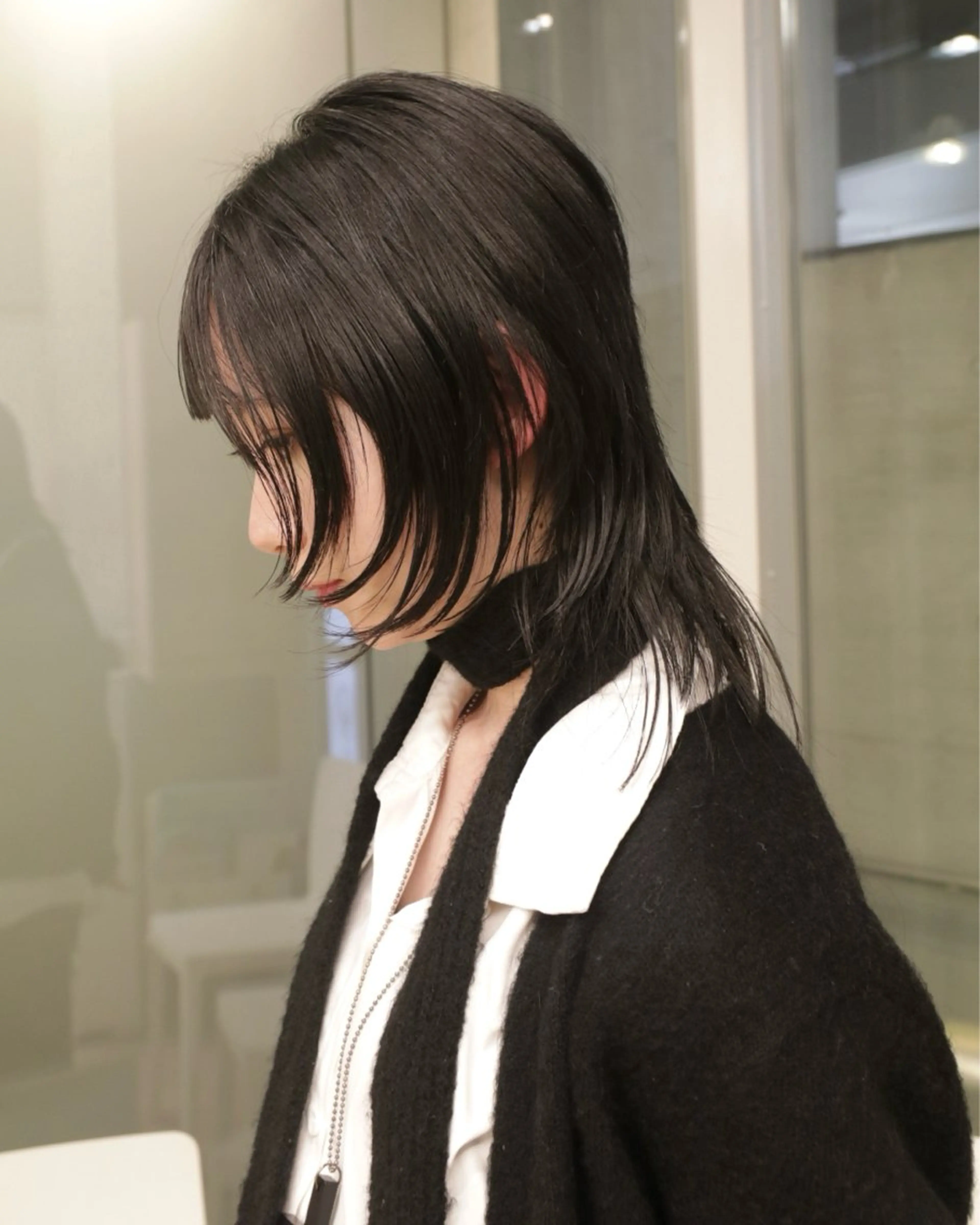 ミディアム ハッシュカット カット ヘアカラー トリートメント レイヤーカットとハイ トーン/HIROKIのヘアスタイル