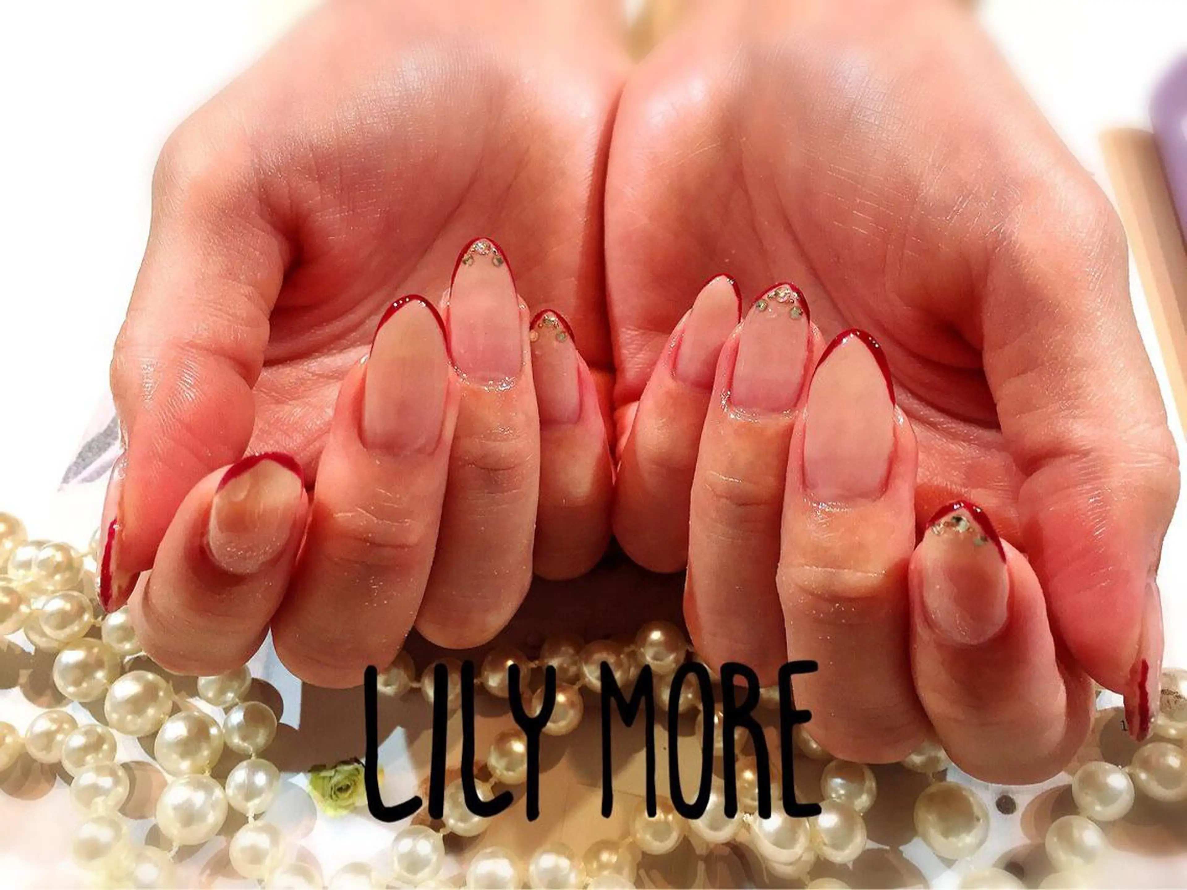 ネイル ボルドー グラデーション Lily closetのネイルデザイン