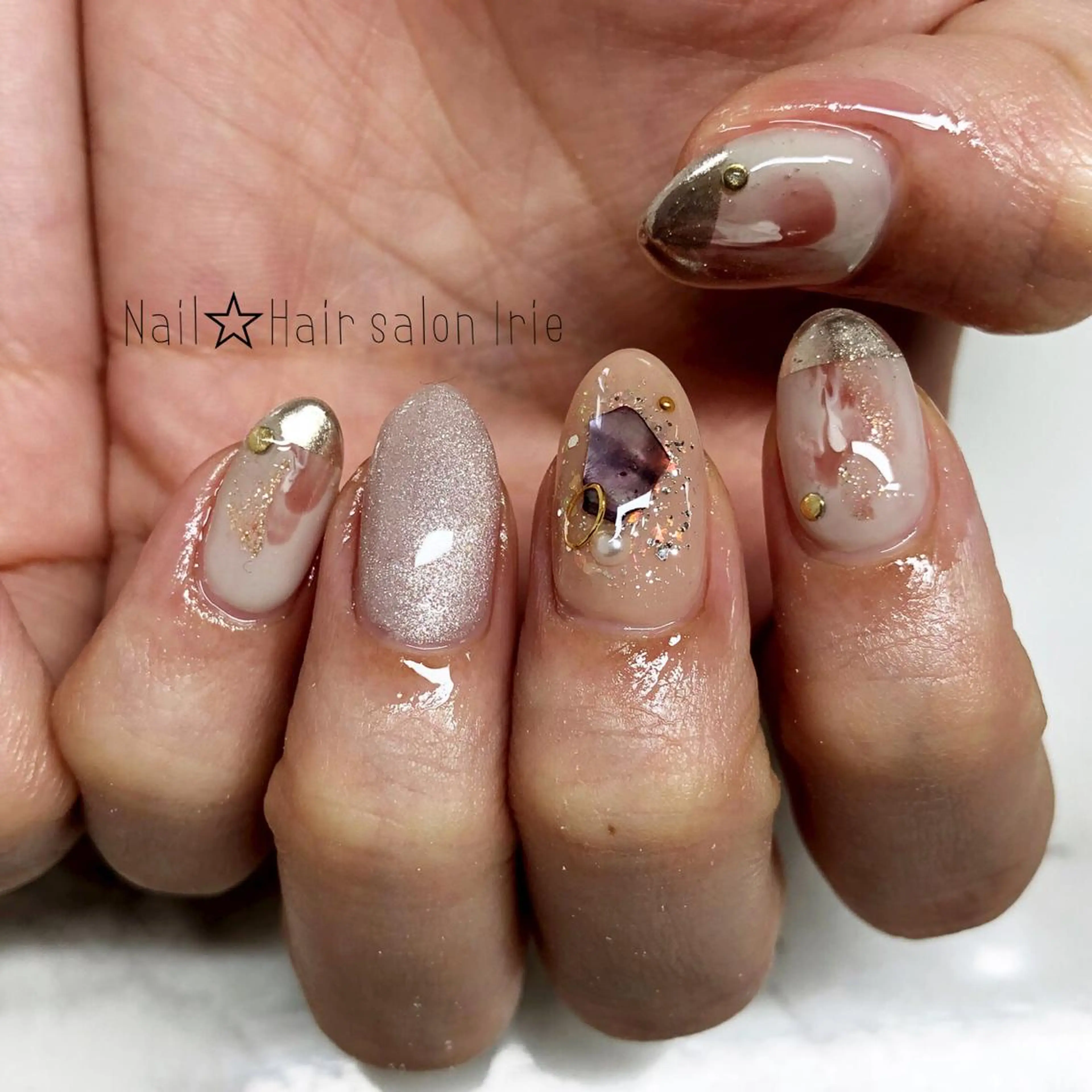 ネイル ハンドネイル Hair salon Irie所属・與儀 知佳のネイルデザイン