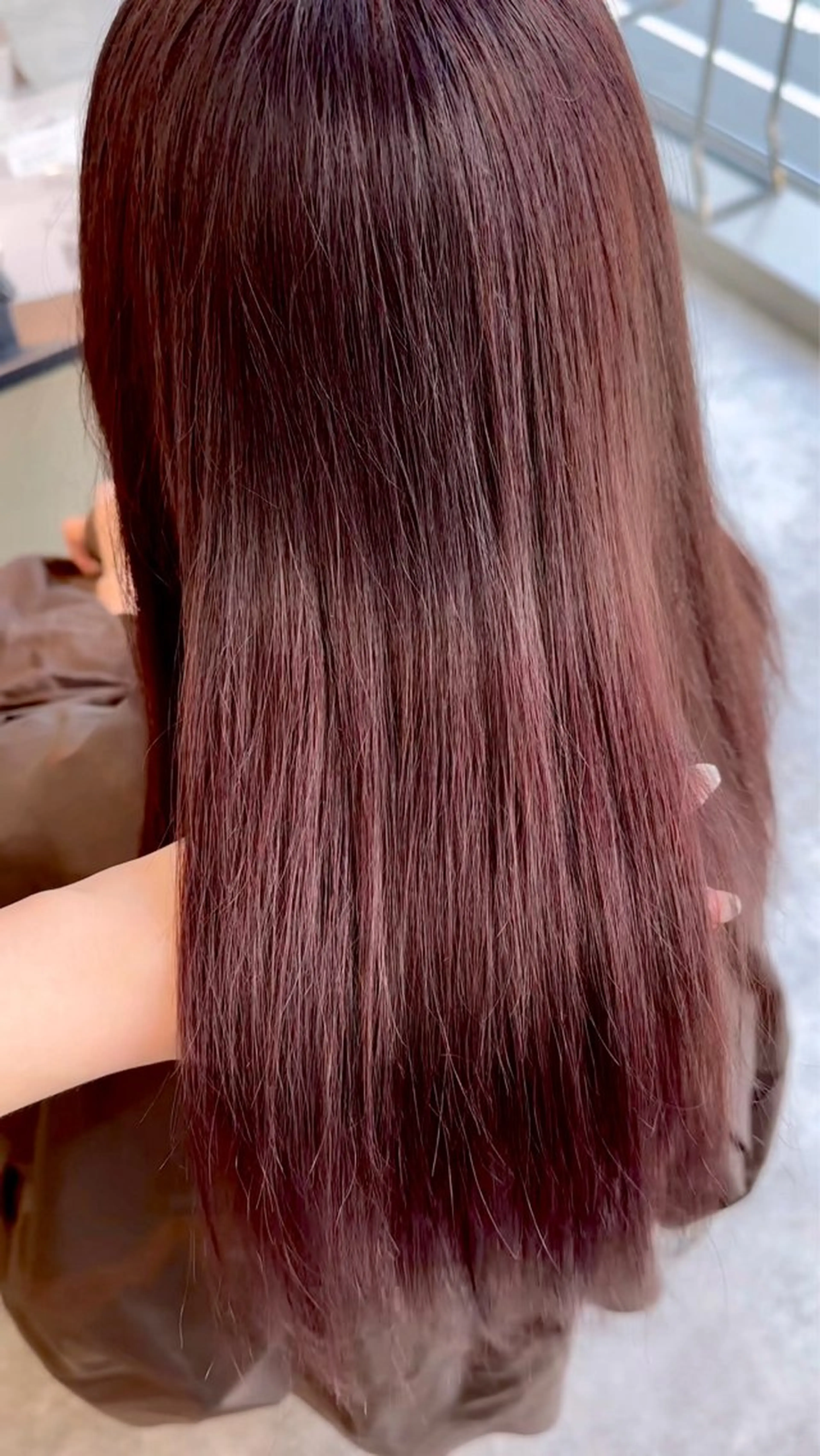 セミロング カラー ✂️無料カットモデル ✂️佐々木悠月のヘアスタイル