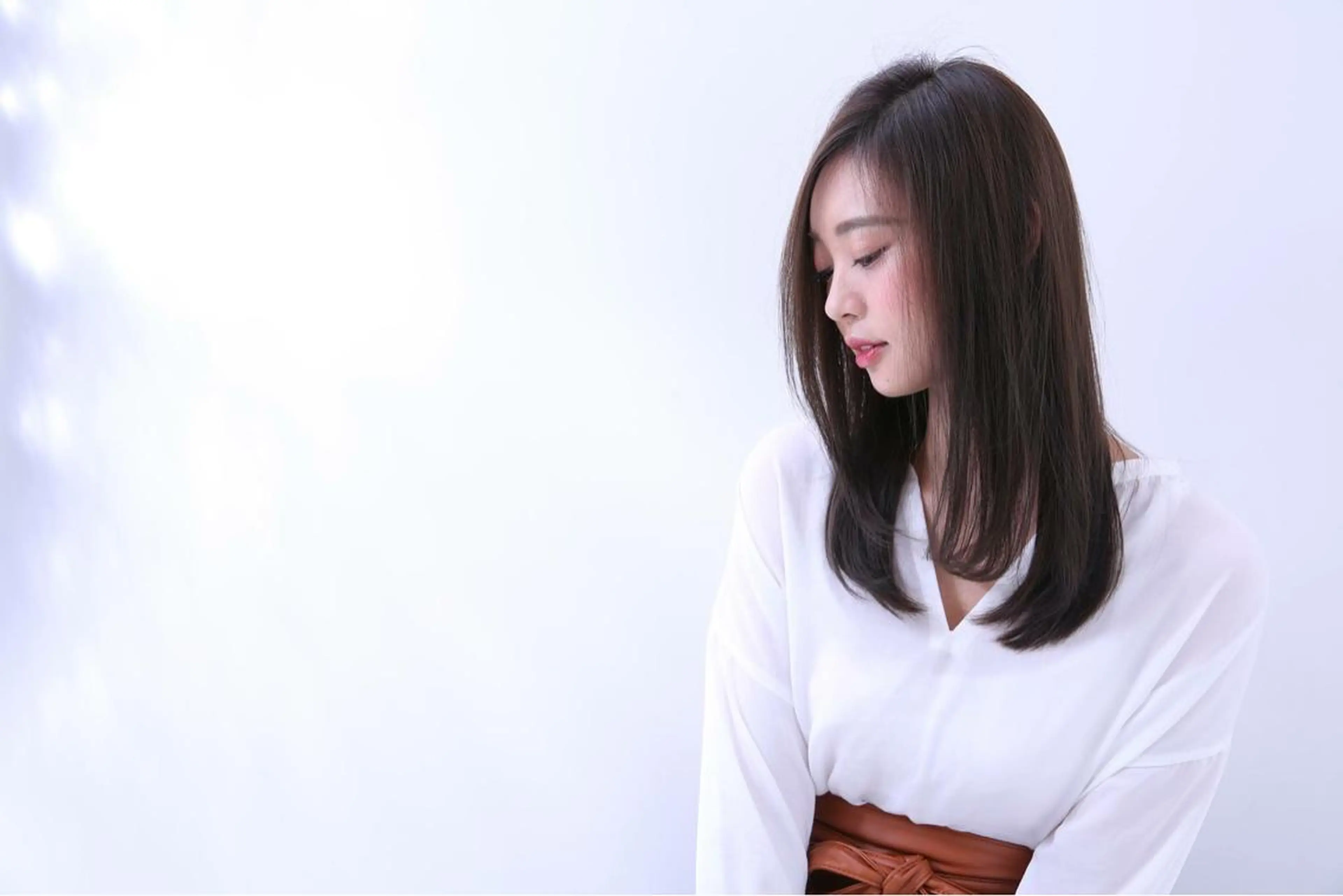 ロング ブリーチなしダブル/ レイヤーカット 小棹のヘアスタイル