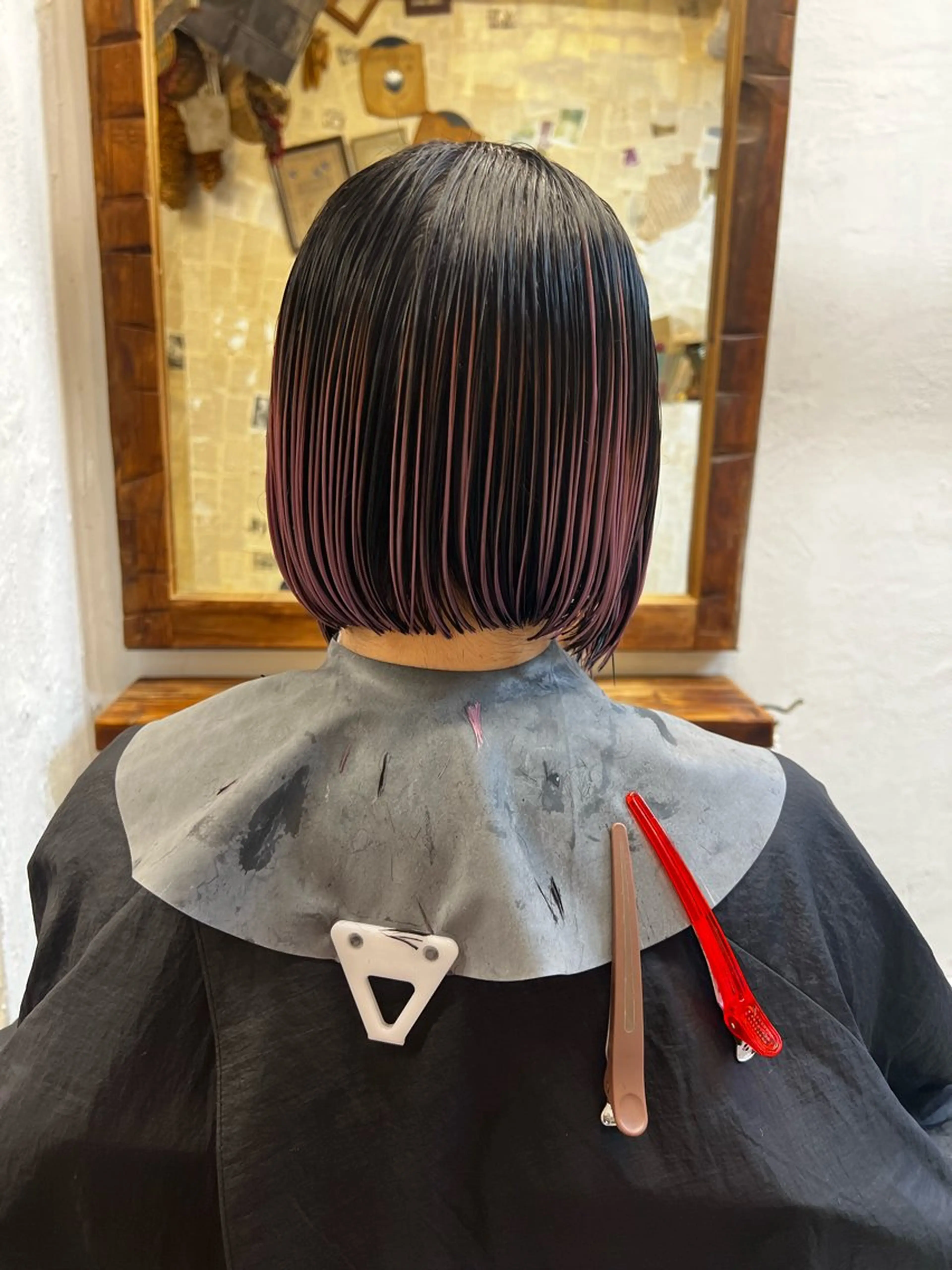 【限定価格1日1名様限定】プレイングカラー　根元が伸びても気にならないデザインカラー　前処理込みの写真