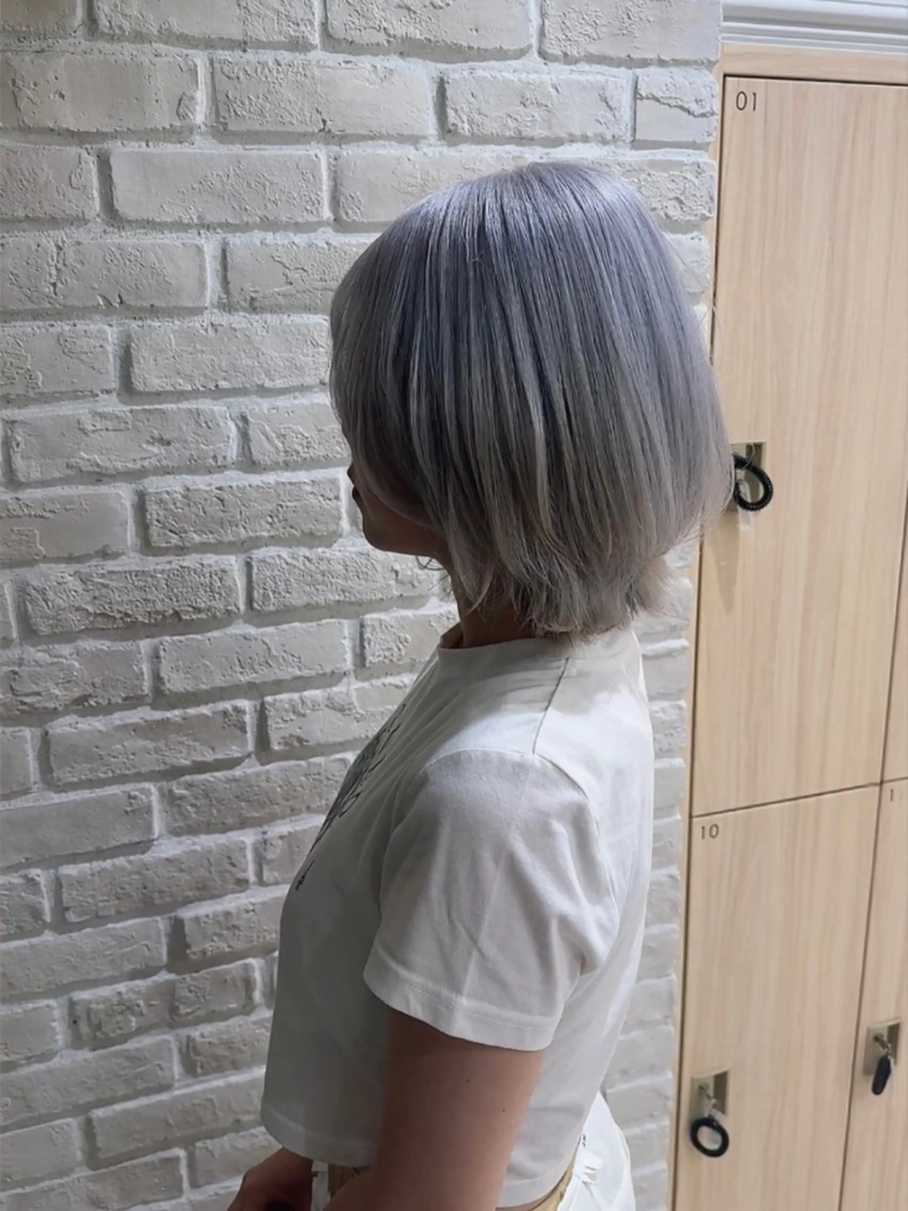 ショート カラー ボブ•ショートカット 草野太一のヘアスタイル