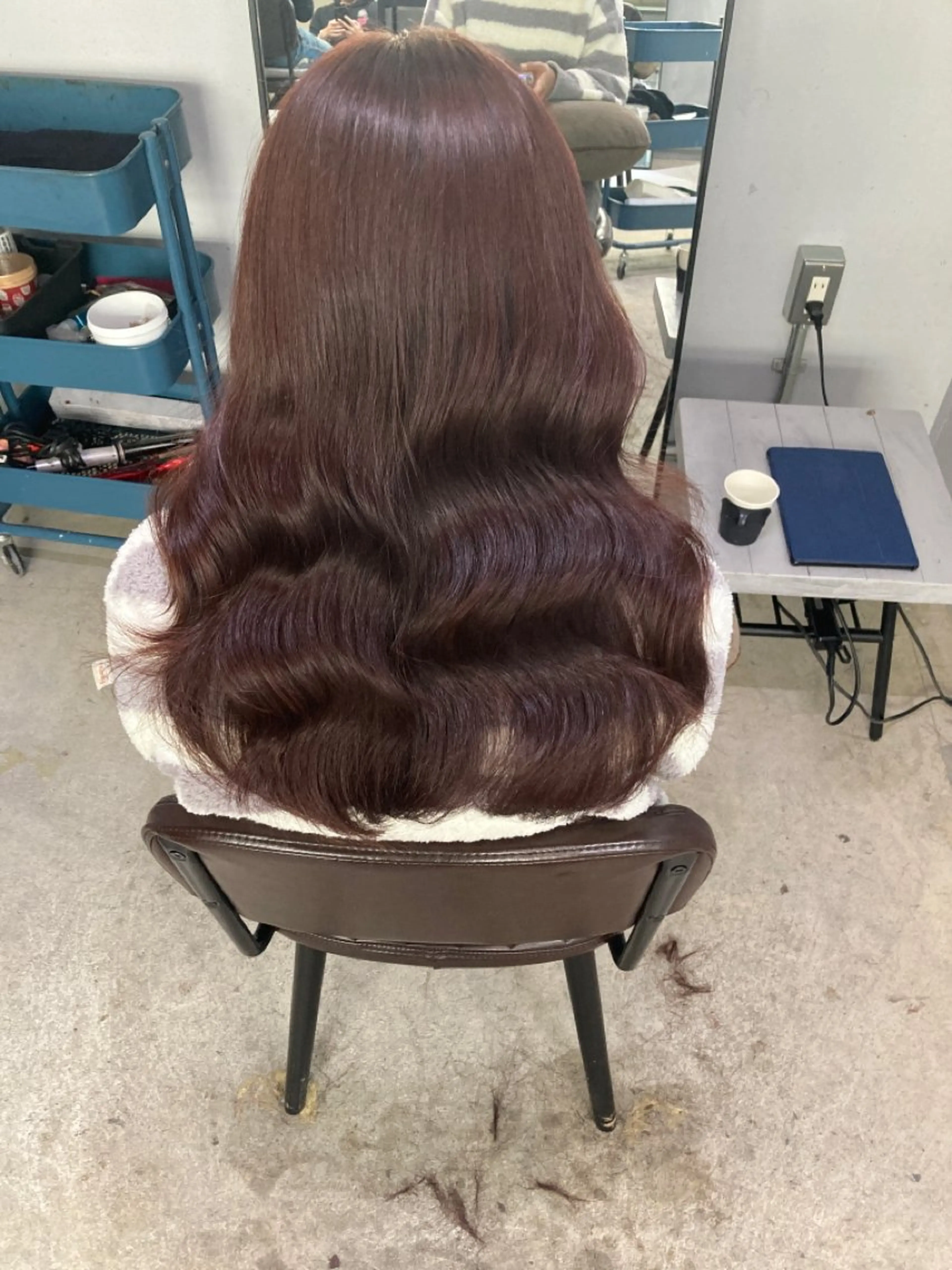 セミロング 髪質改善 似合わせカット 縮毛矯正 トリートメント カット ヘアカラー トリートメント lok[ロク] 高田馬場のヘアスタイル