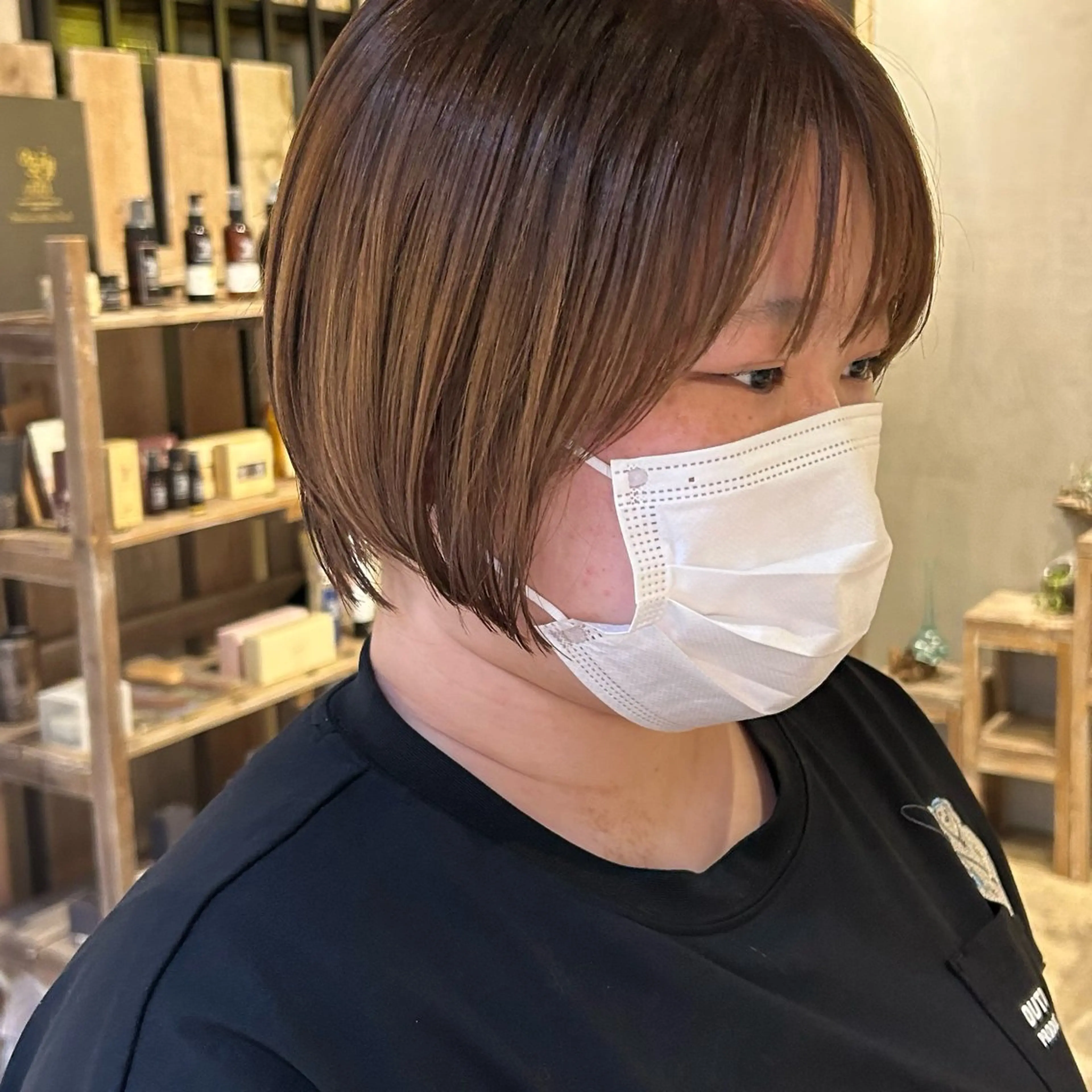 ショート ボブ 顔周りカット LoE【ロエ】所属・北原 紗希のヘアスタイル