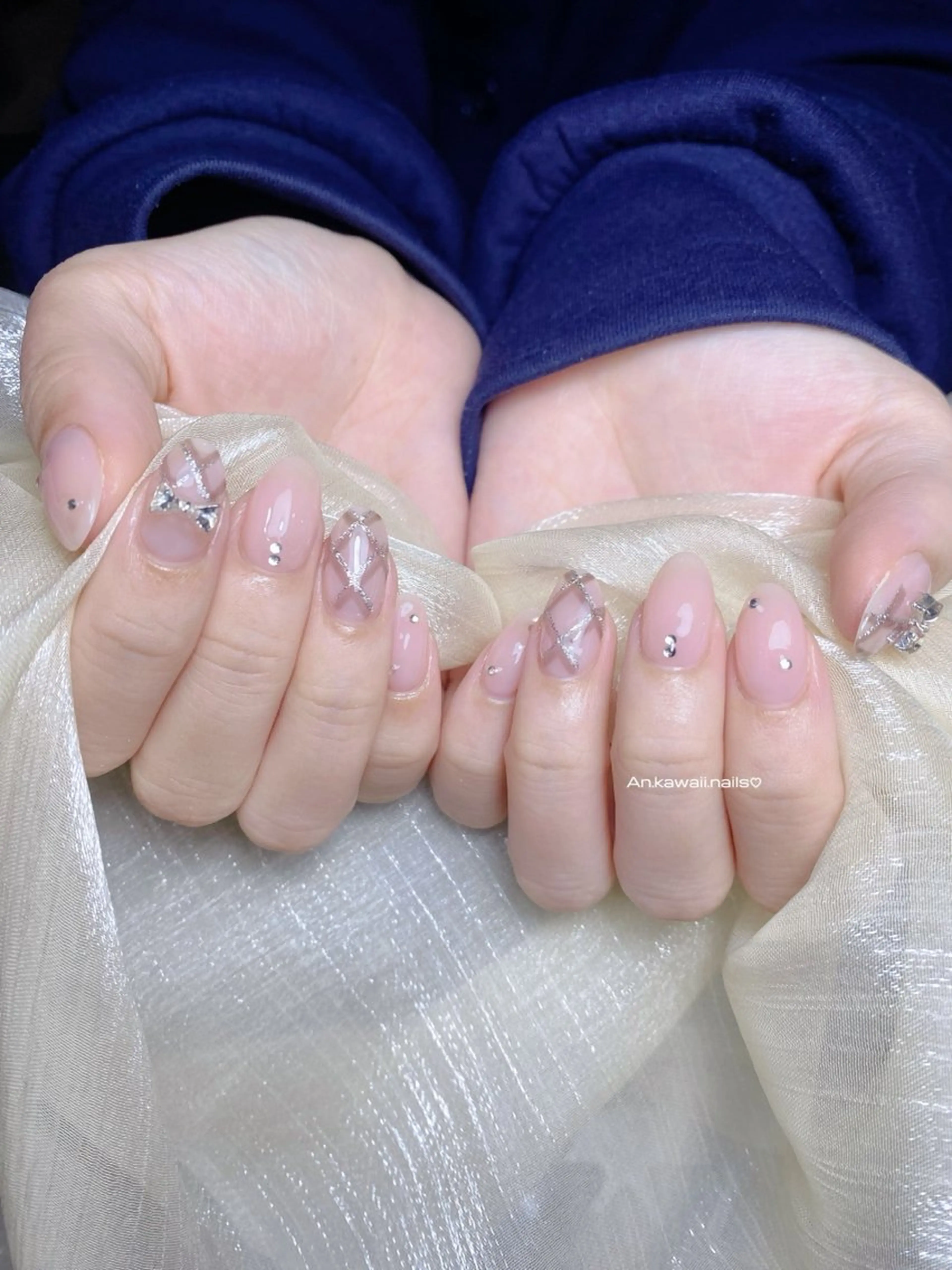 ネイル 韓国ネイル ワンホンネイル Kawaii _Nailのネイルデザイン