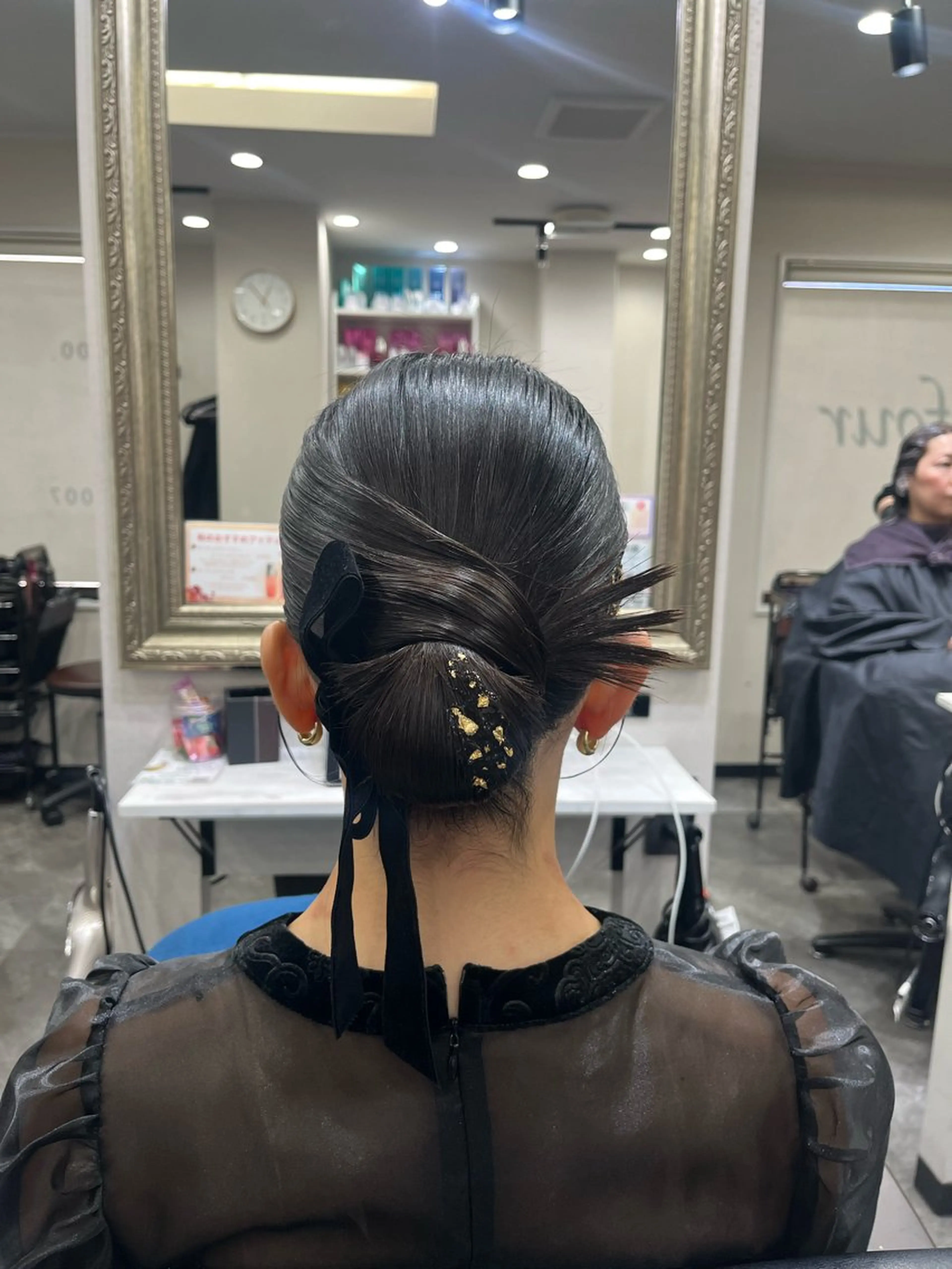 セミロング ヘアアレンジ 籾木 美優のヘアスタイル