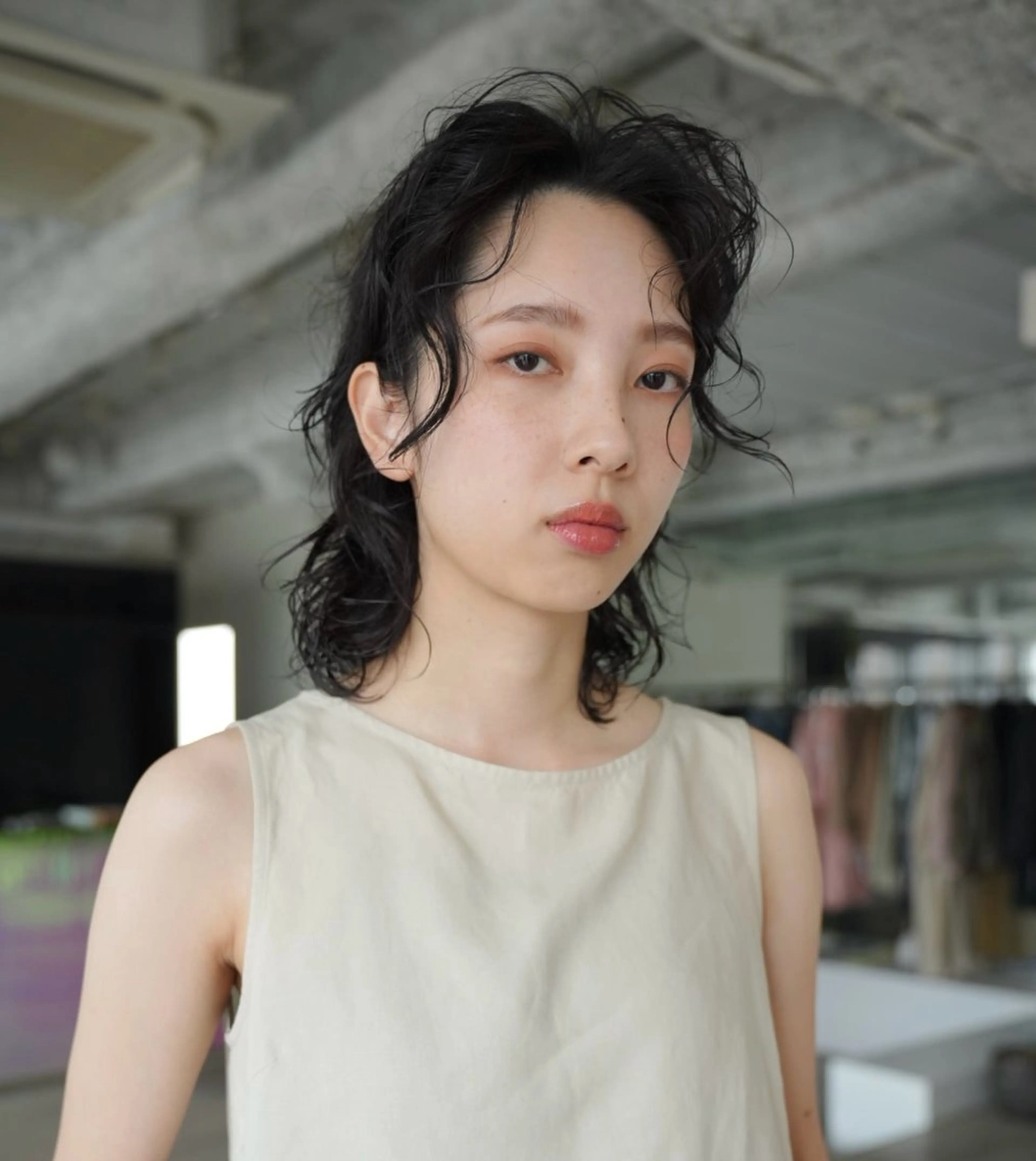 ミディアム パーマ ANY/須田 麻人/ハードパーマのヘアスタイル