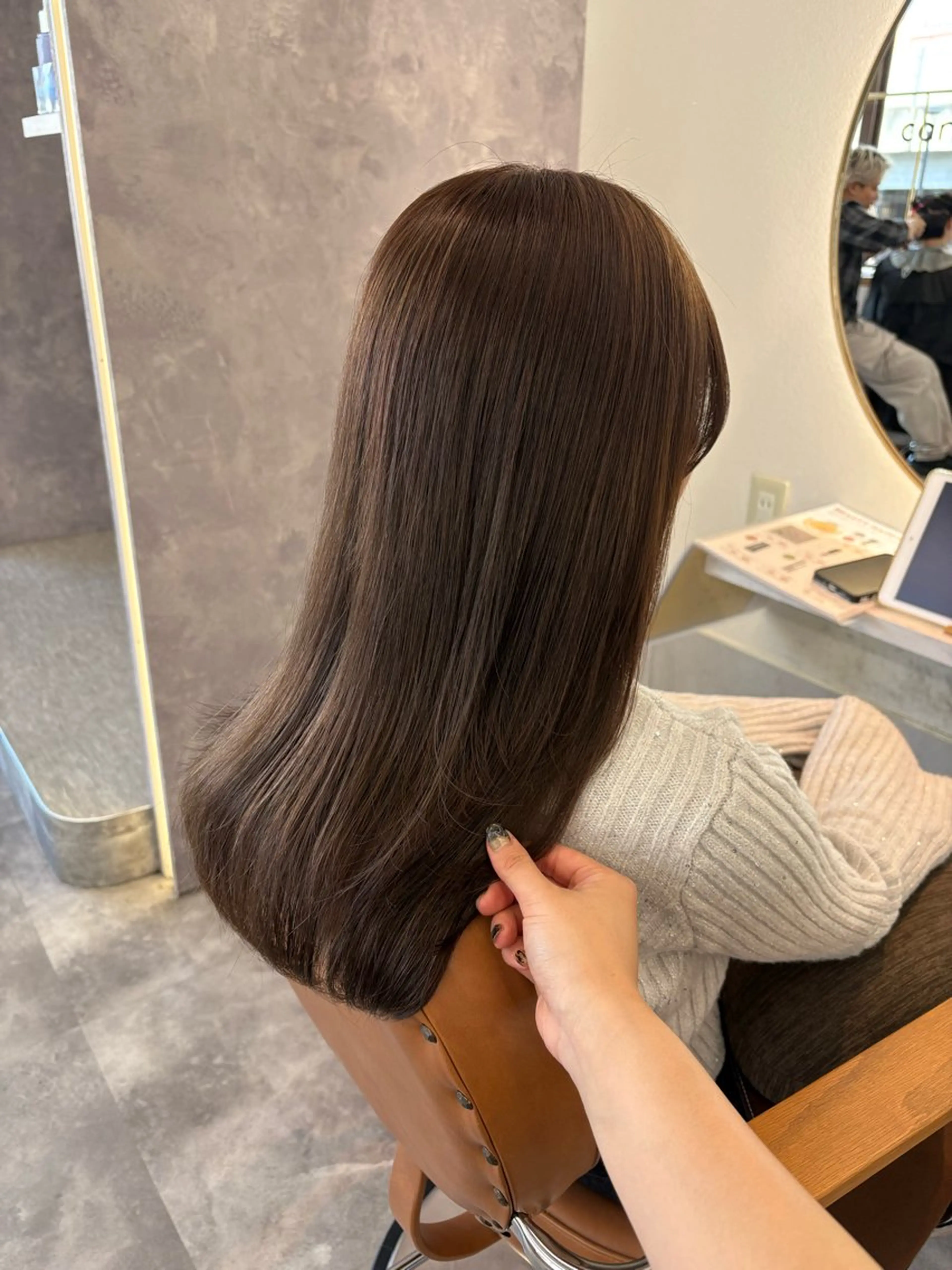 ロング カラー ベージュカラー カット ヘアカラー トリートメント カノエ香椎店 / ハ瀬川千夏のヘアスタイル