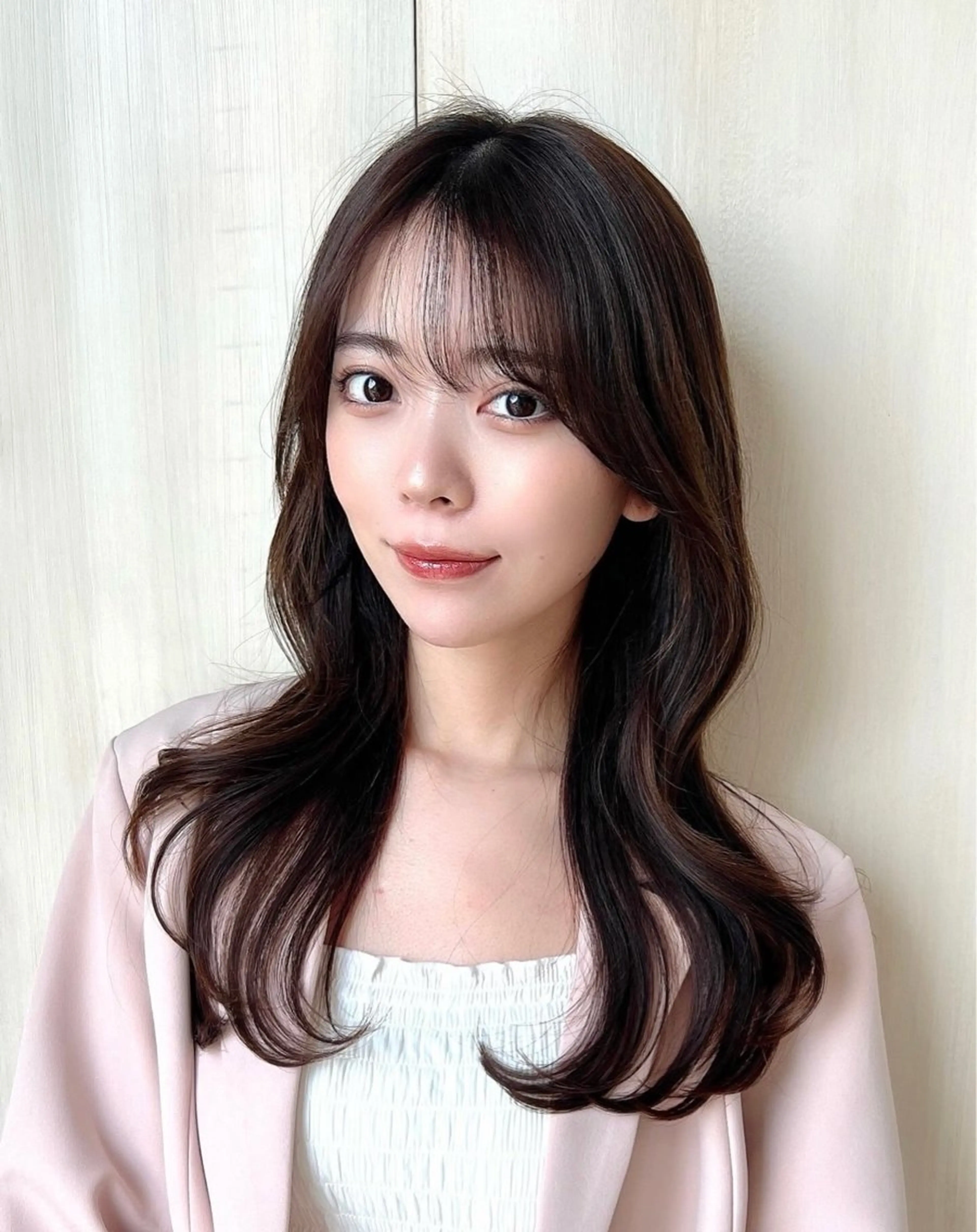 セミロング カット ヘアカラー トリートメント 🧡くびれヘア/前髪 顔周り🧡久原結衣のヘアスタイル