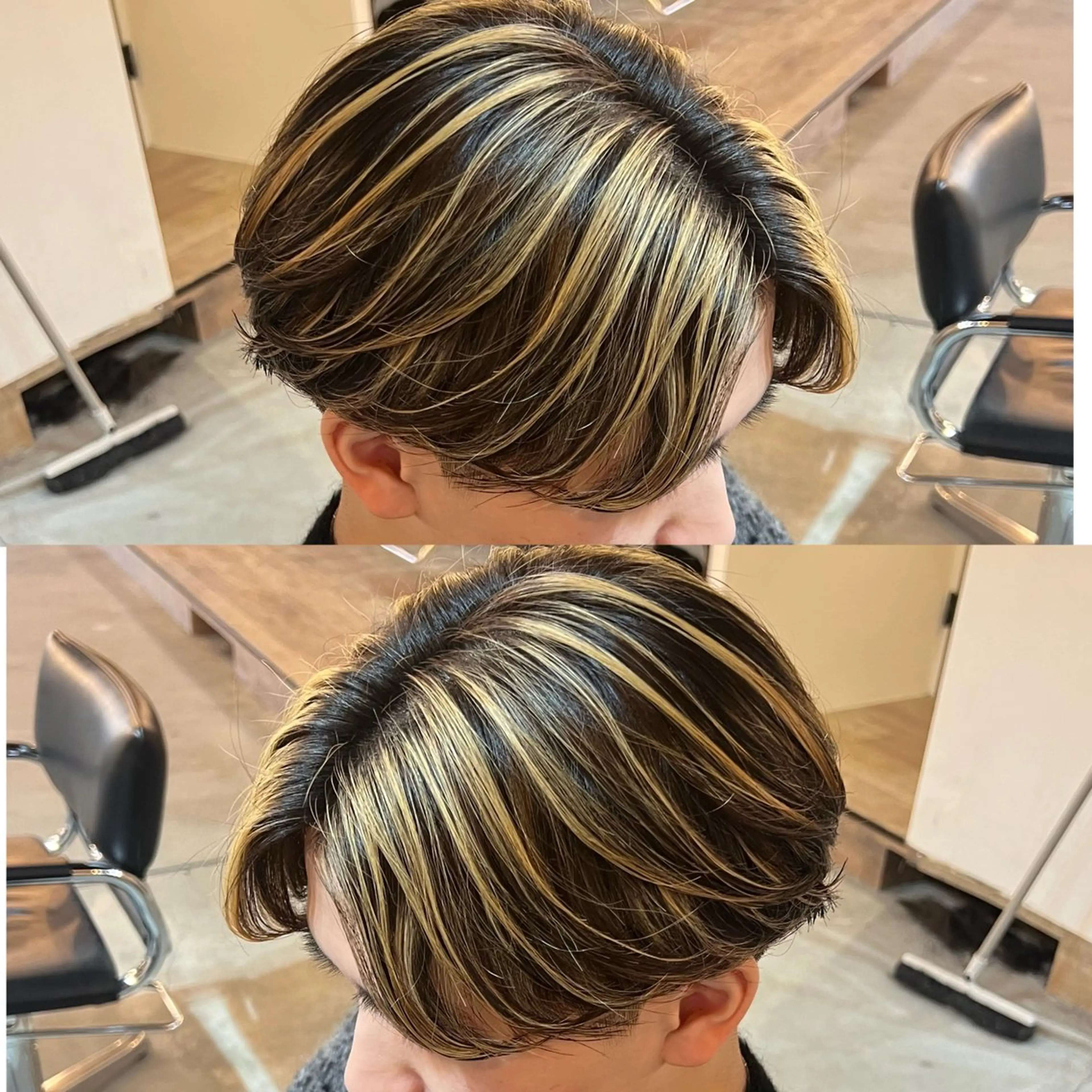 ミディアム カラー メンズ センターパート職人 店長/TSUBASAのヘアスタイル