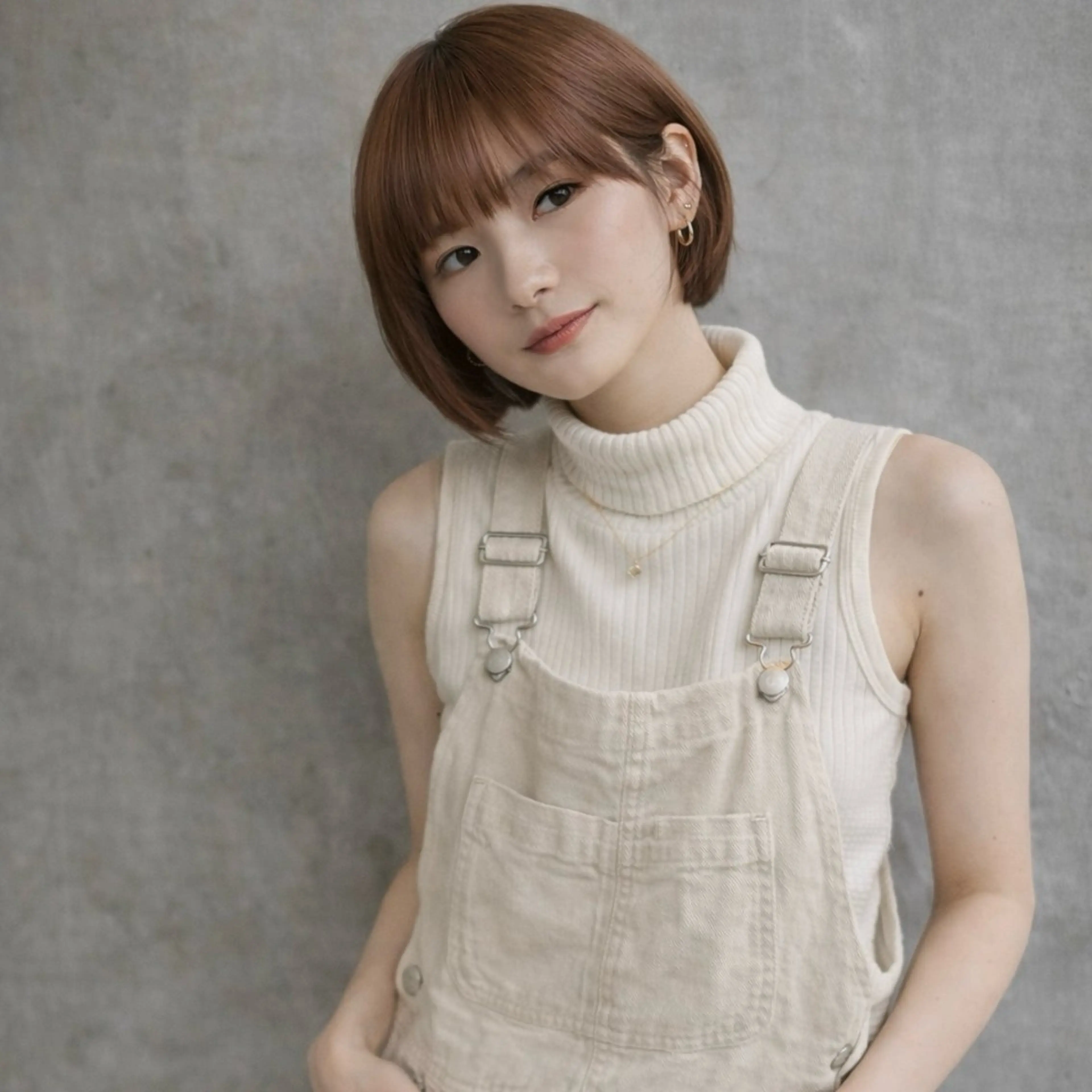 ミディアム カラー カット ヘアカラー 一ノ瀬 暁のヘアスタイル