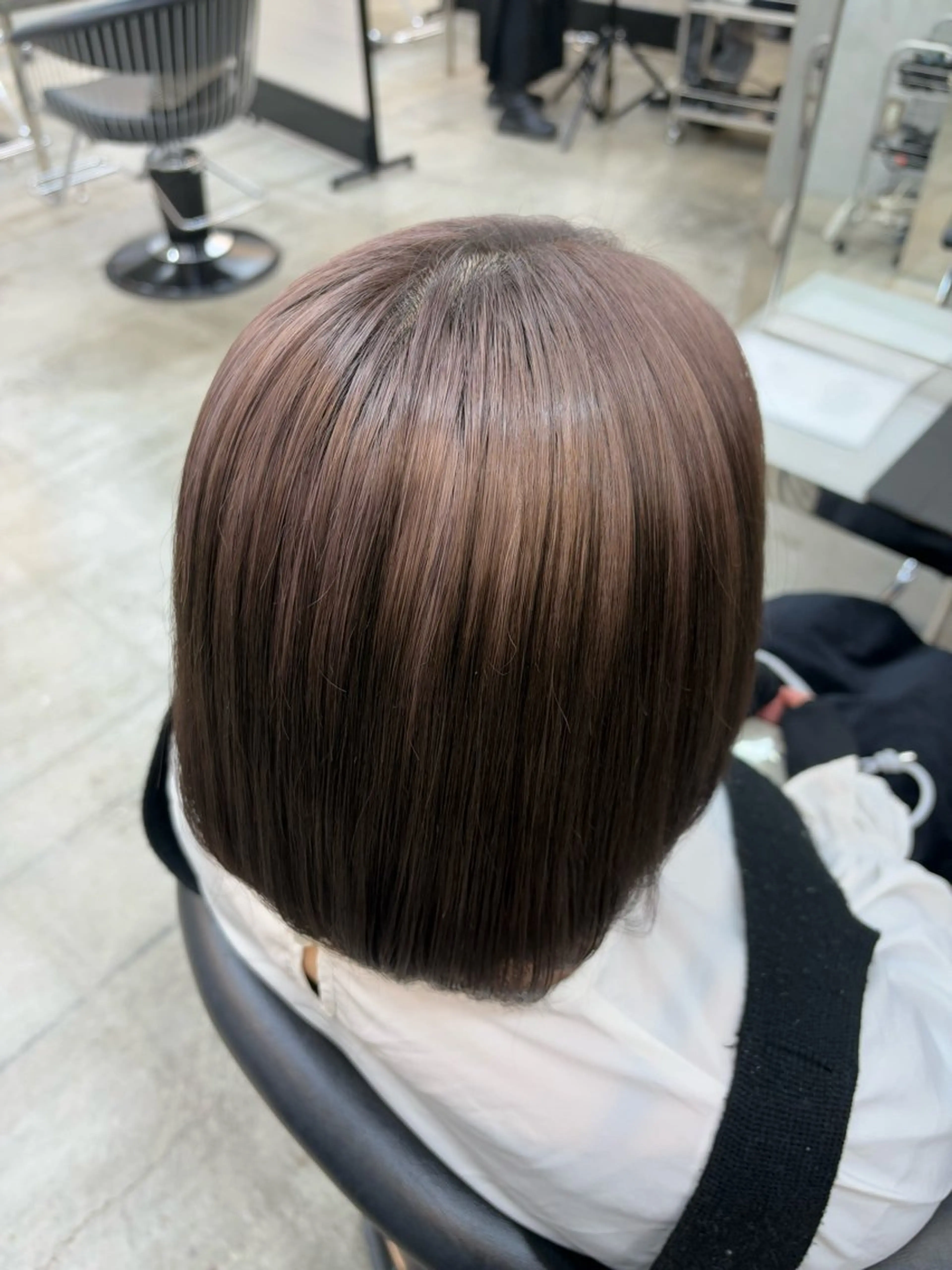 ミディアム カラー ヘアカラー 🪄くすみカラー❇️ 名塚比奈乃🪄のヘアスタイル