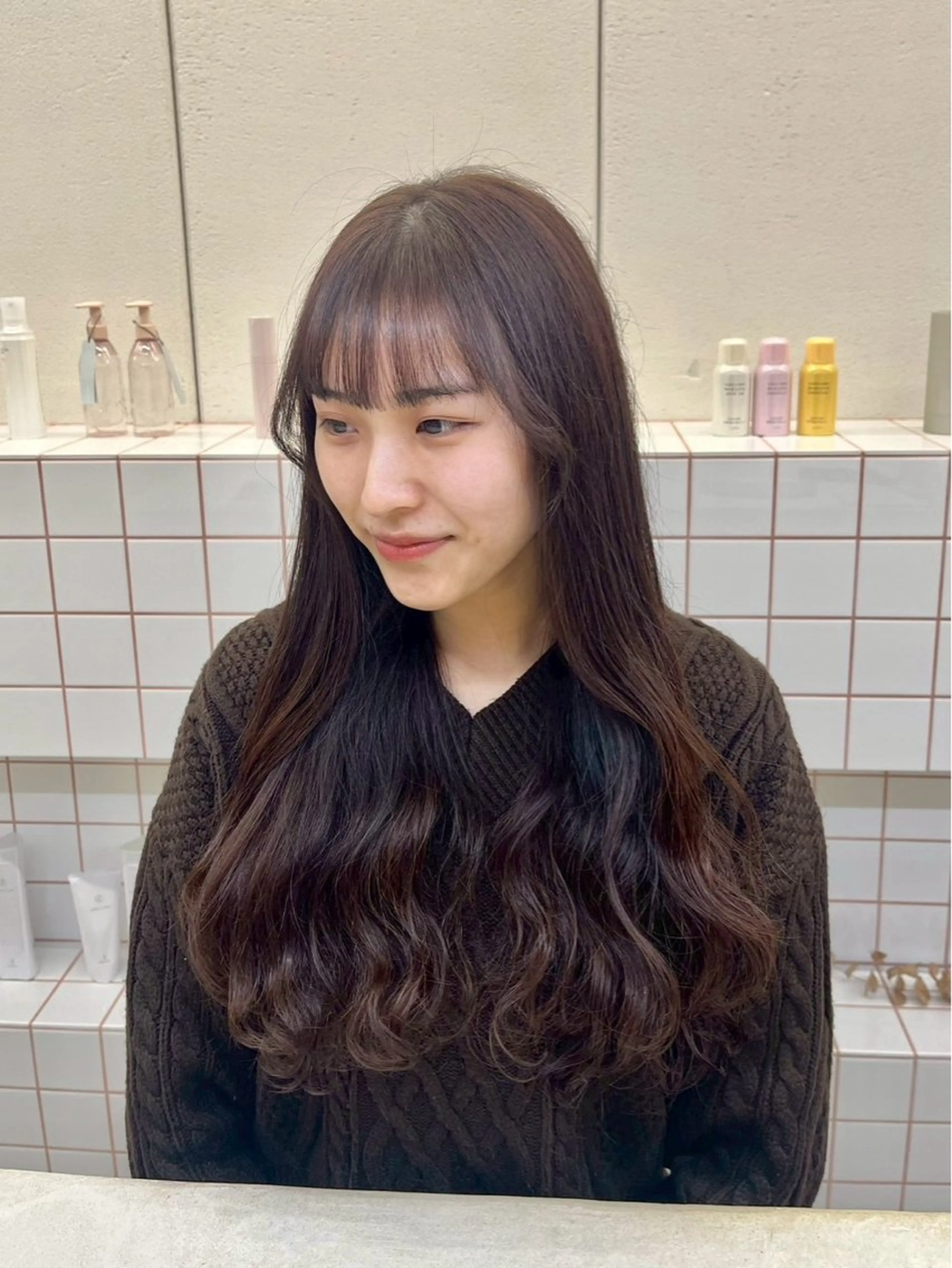 ロング カラー ヘアカラー 💐花屋併設💐 宮園　雛羽のヘアスタイル