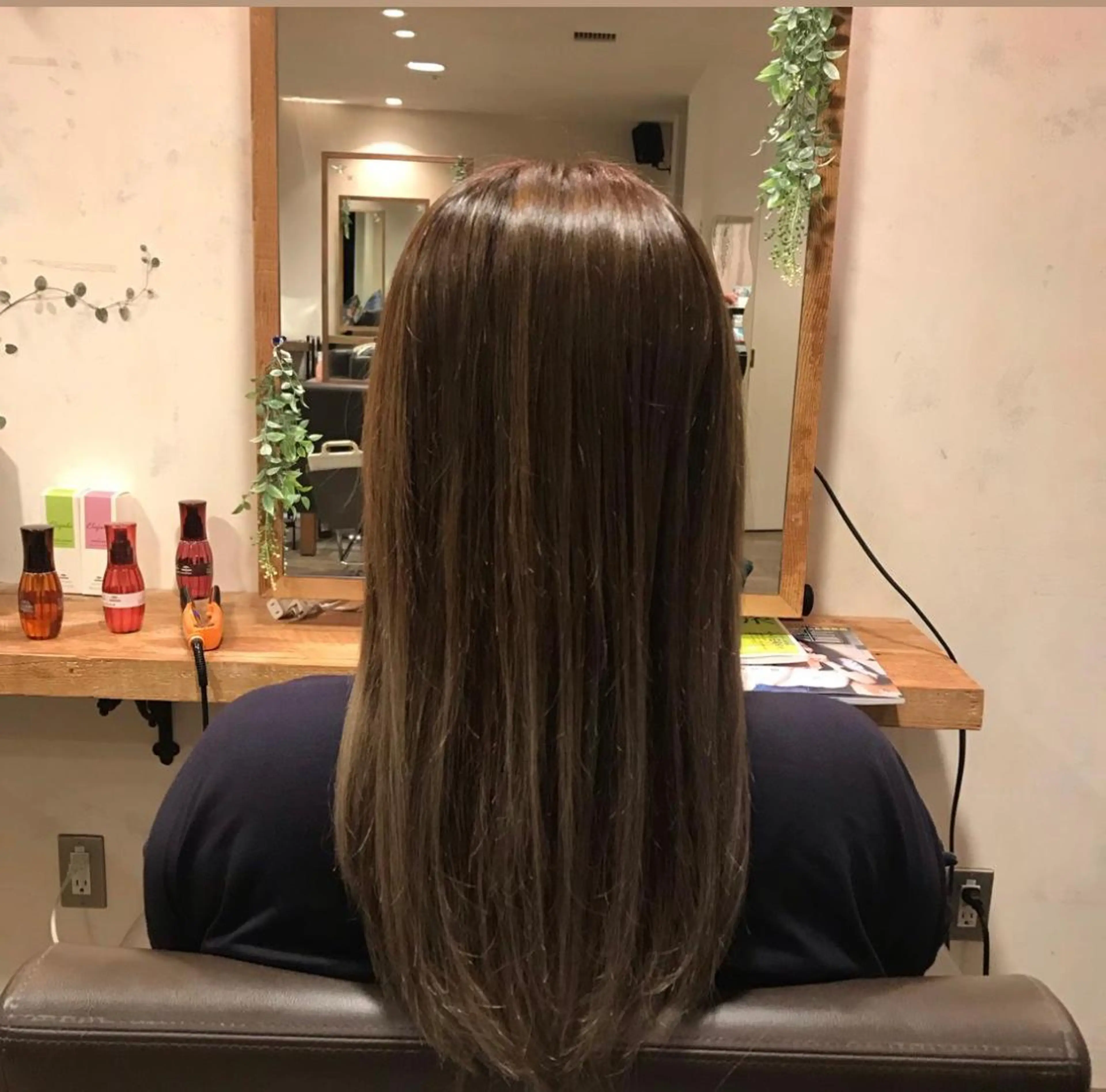 ロング パーマ くろいわ りほのヘアスタイル