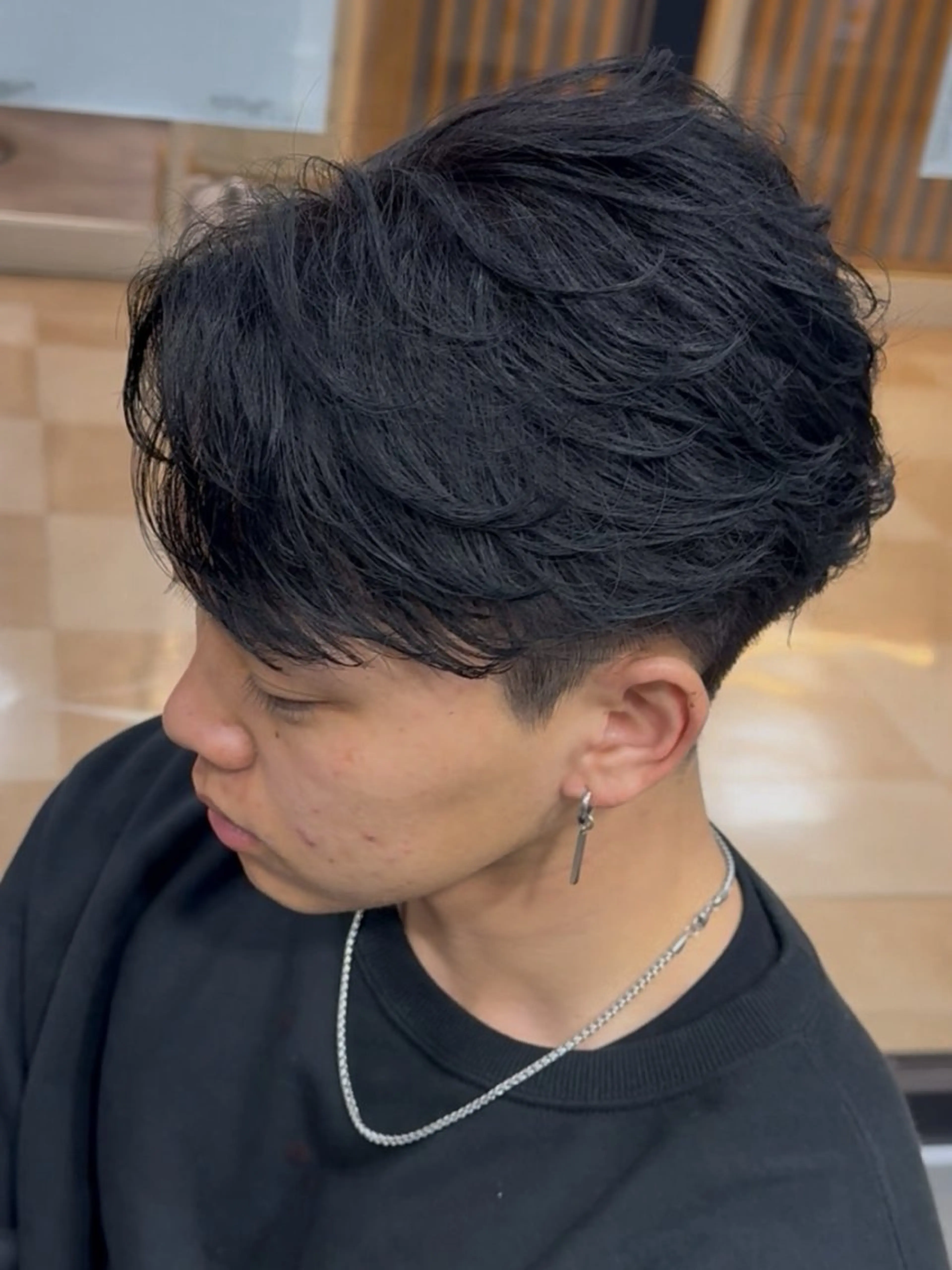 メンズ センターパート フェザーパーマ メンズパーマ Hair Salon LUCEY所属・メンズパーマ/カラ ー/川越/成田最のヘアスタイル