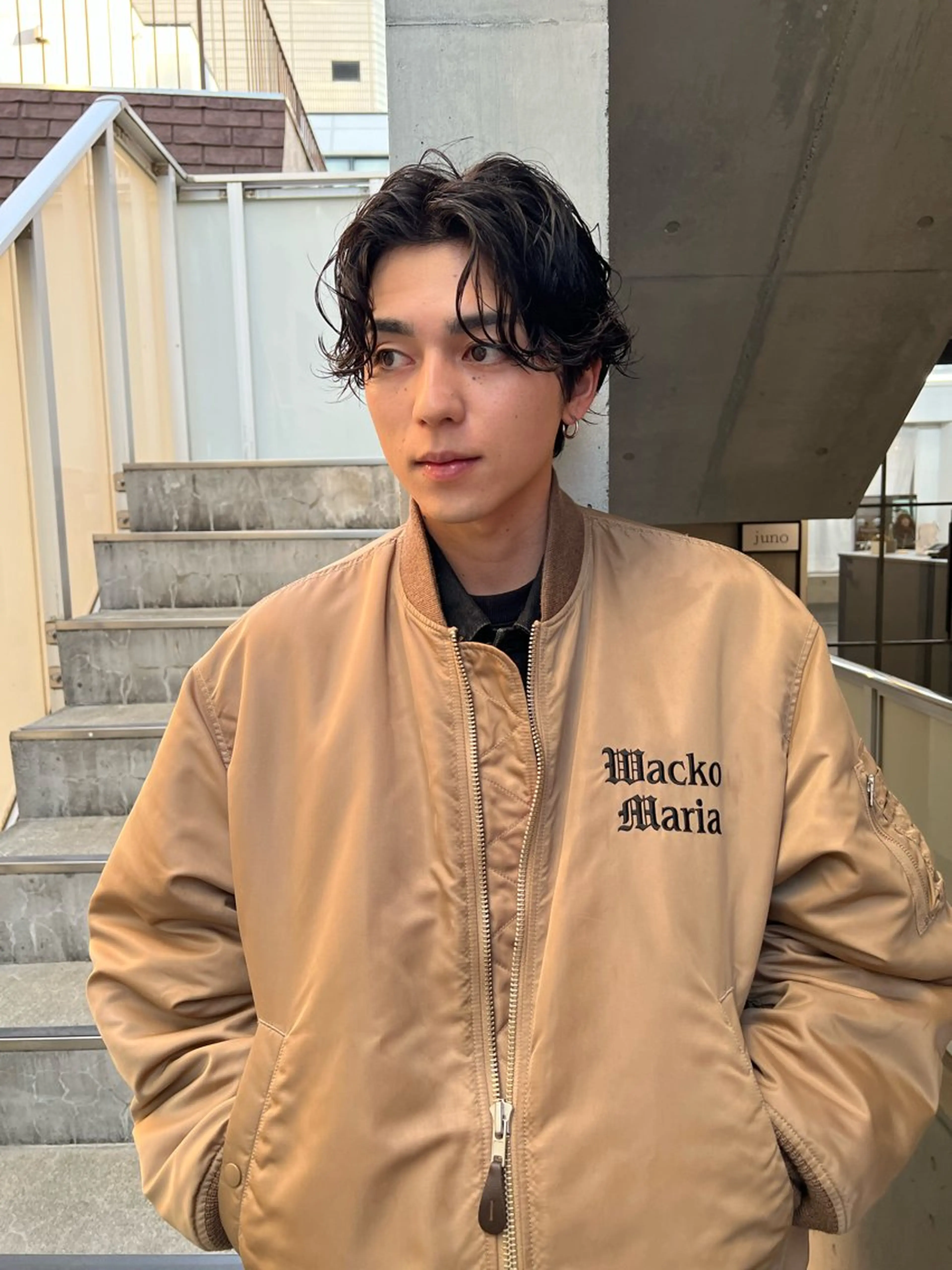 パーマ メンズ juno所属・ボブ/パーマ/透明感 カラー　善方浩貴のヘアスタイル