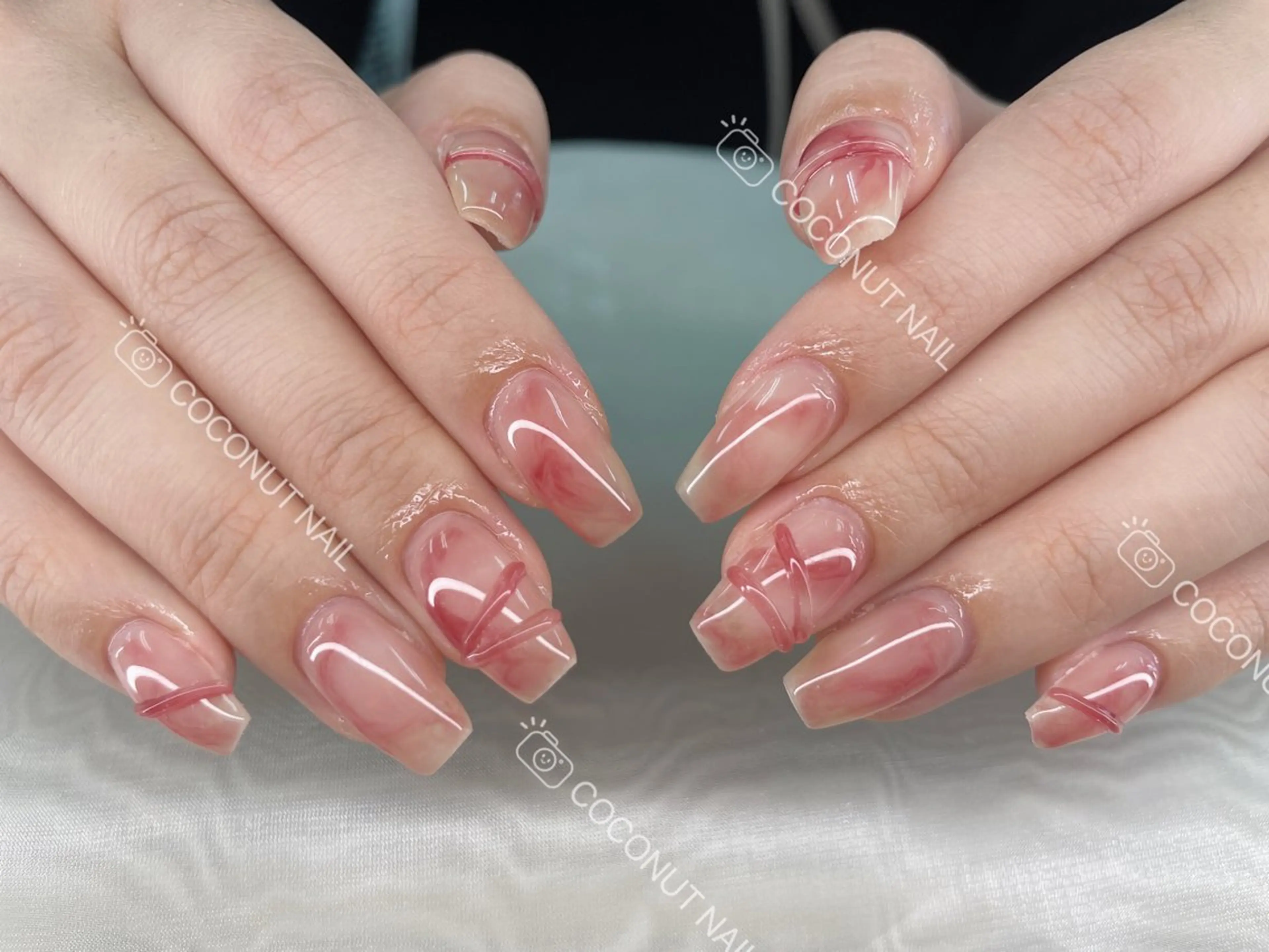 ネイル ハンドネイル 神田 ココナッツのネイルデザイン