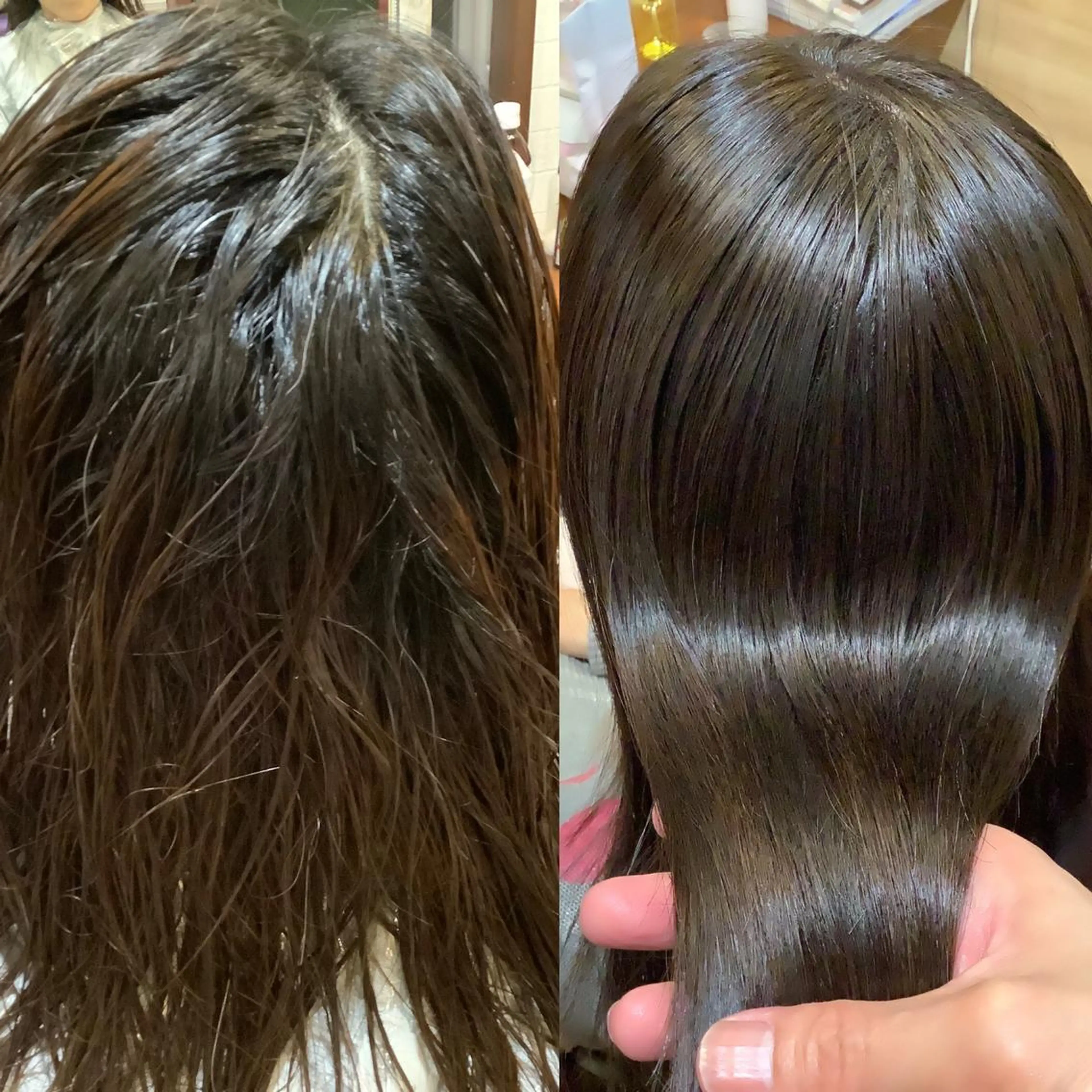 ロング 縮毛矯正 稲田 全将のヘアスタイル