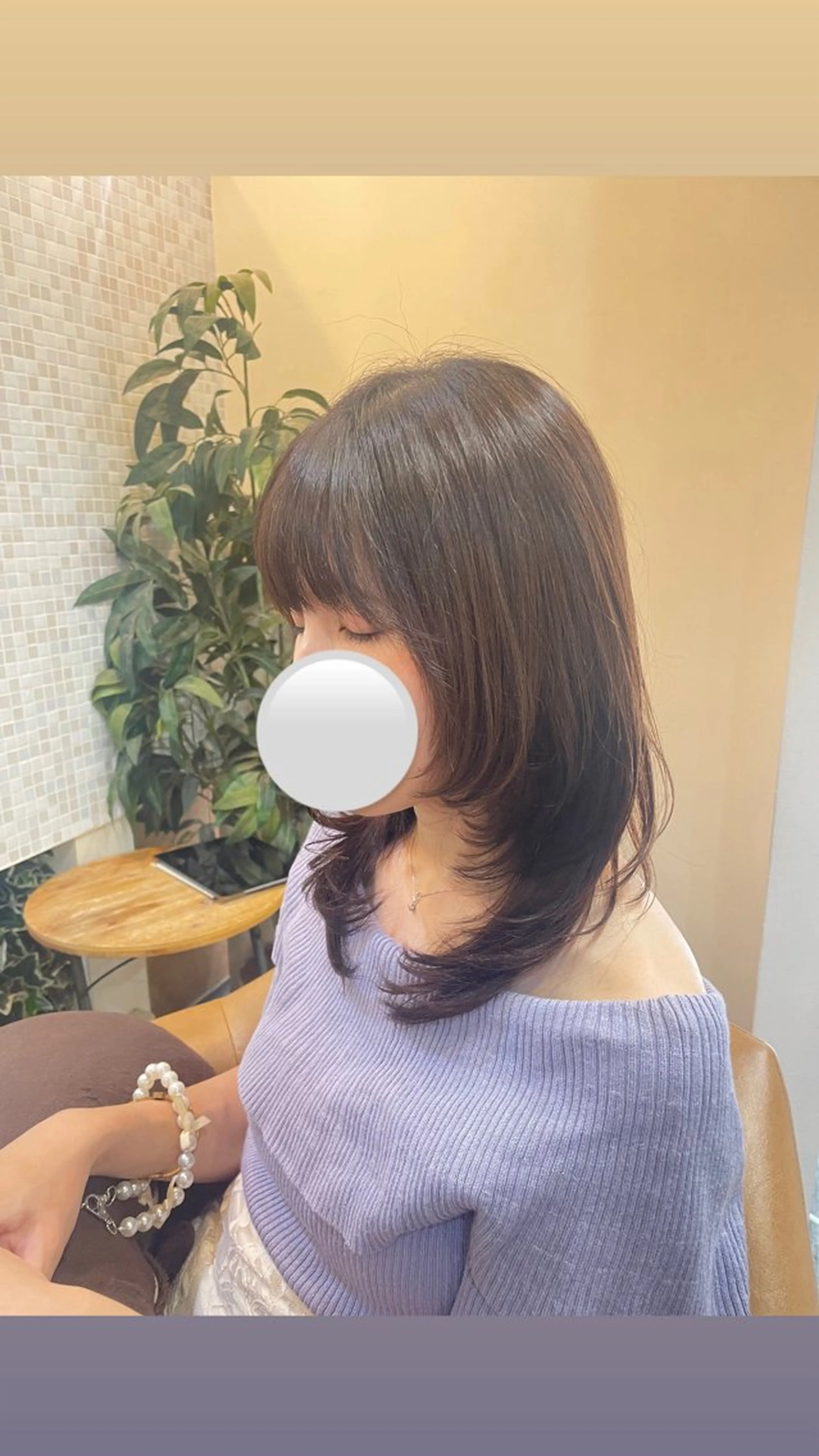 セミロング サービス満足度 No1👑植田愛夕のヘアスタイル