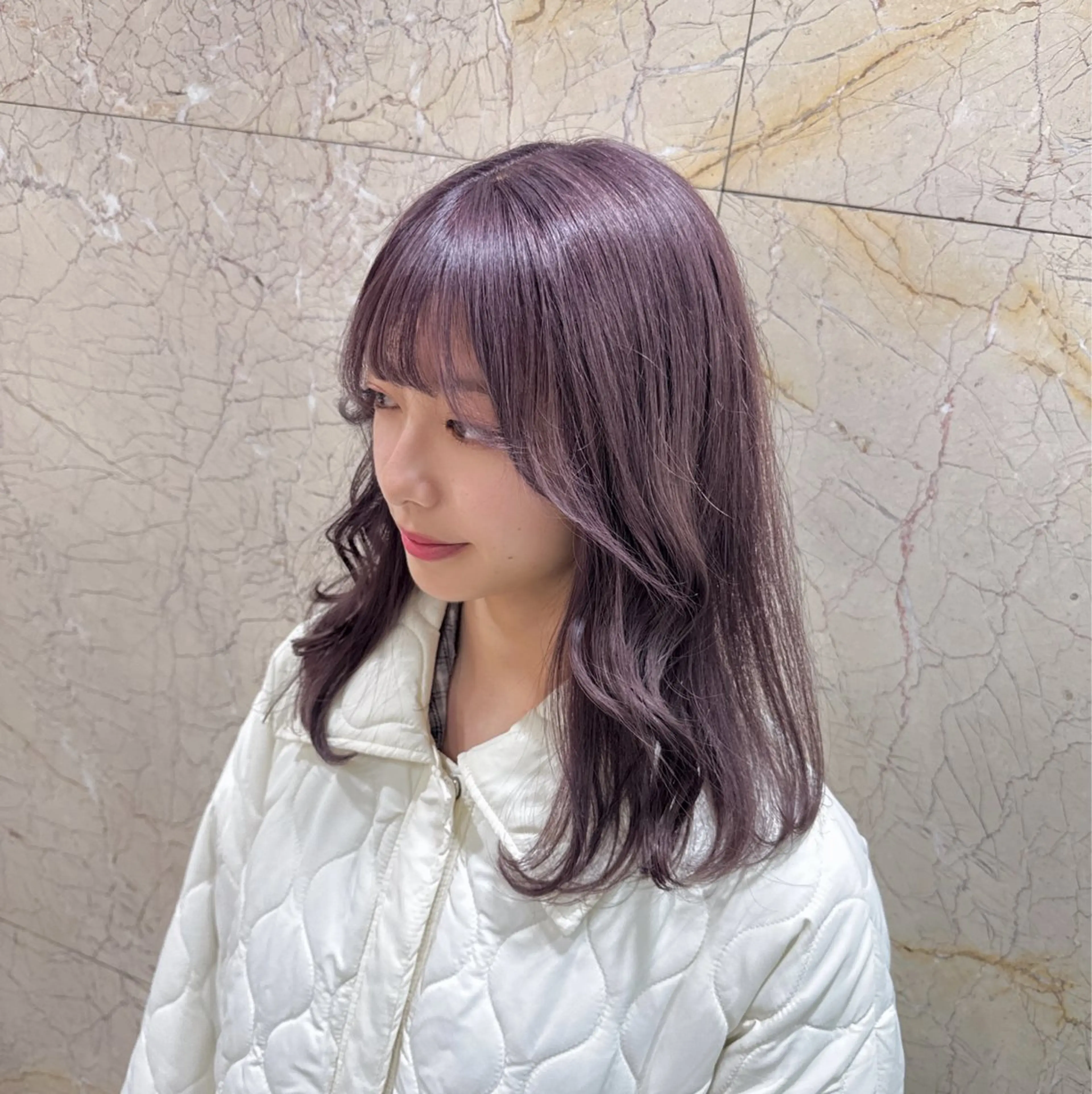 ミディアム ヘアカラー サロウィン新宿三丁目East所属・💕冬モテ×上品色気 モテヘア💕山田航介のヘアスタイル