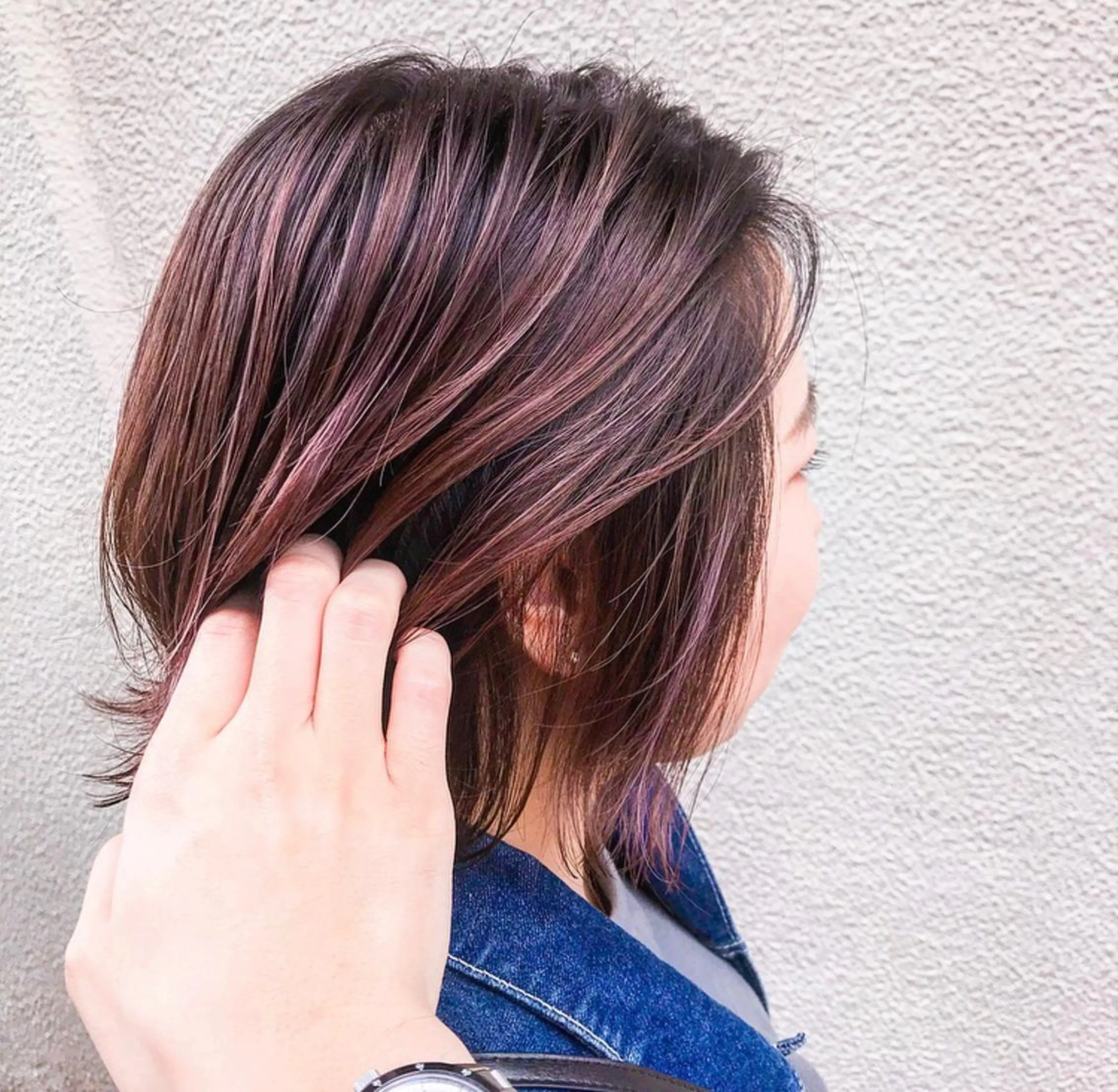 ミディアム カラー ヨシダ トオルのヘアスタイル