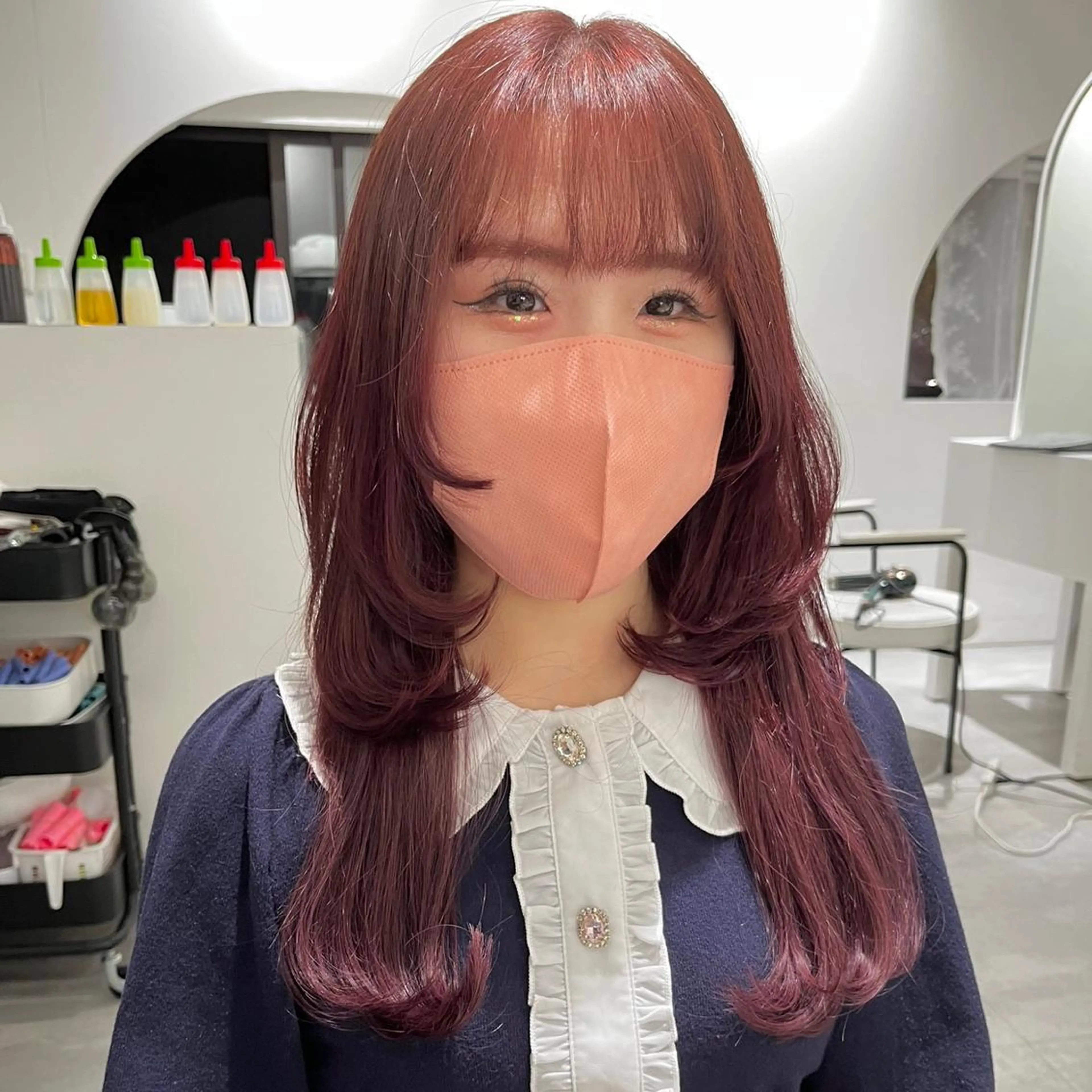 ロング カラー MOE🐈‍⬛🎀 エクステ/ワンホンのヘアスタイル