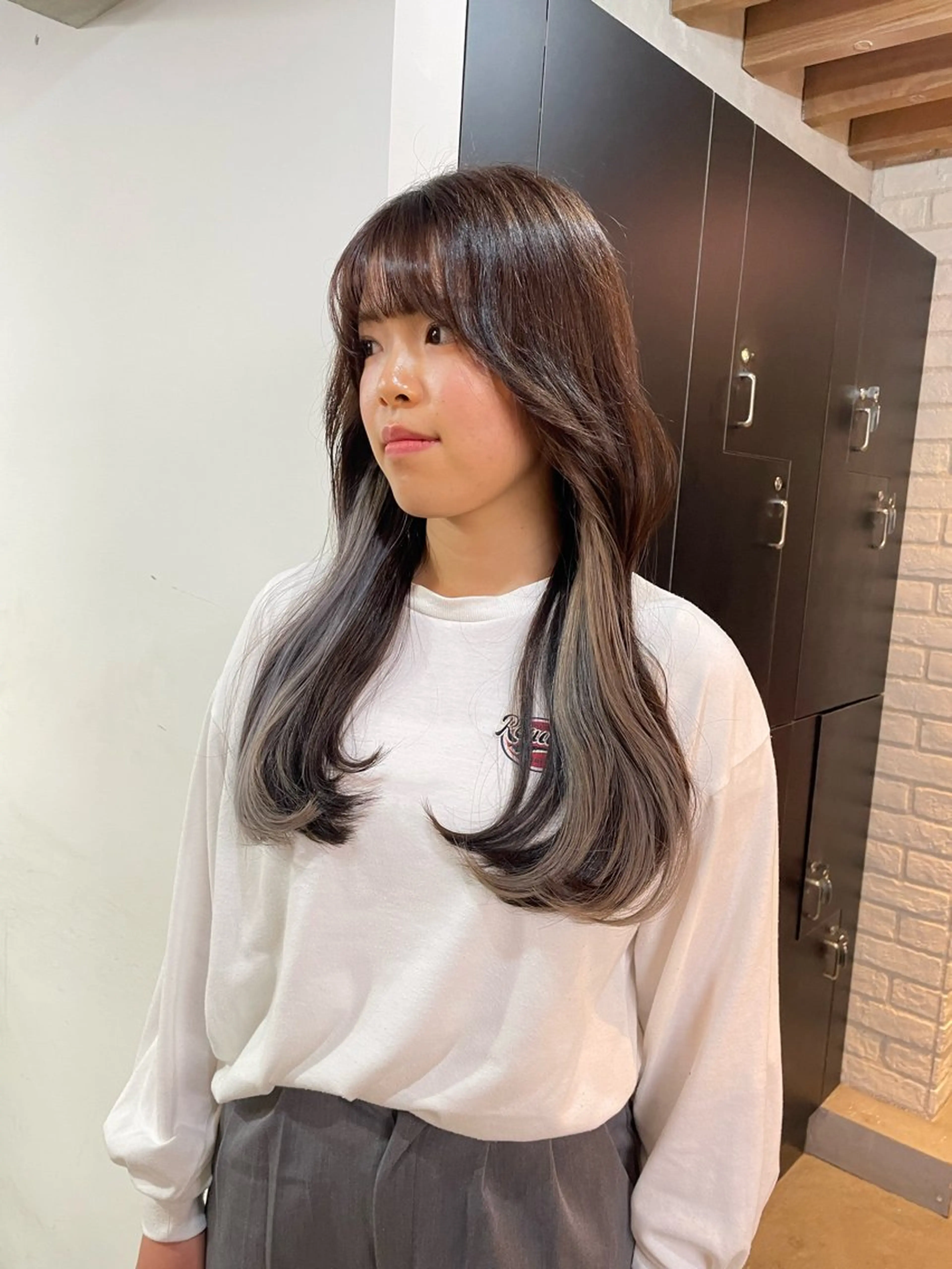 ロング カット ヘアカラー トリートメント 横山 奈央のヘアスタイル
