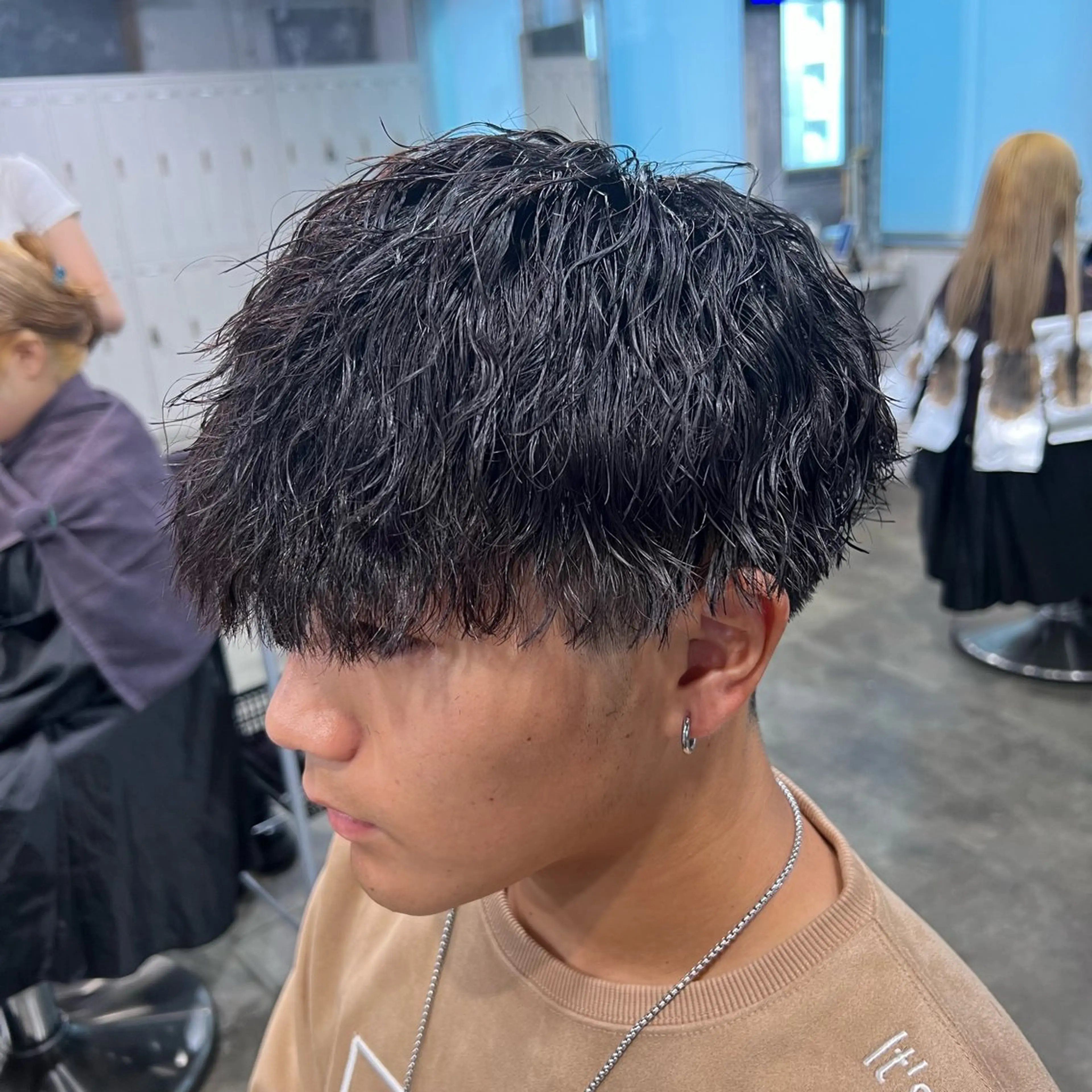 ショート カラー パーマ ヘアアレンジ メンズ キッズ 🔷横浜1のパーマ 職人🔷将太郎のヘアスタイル