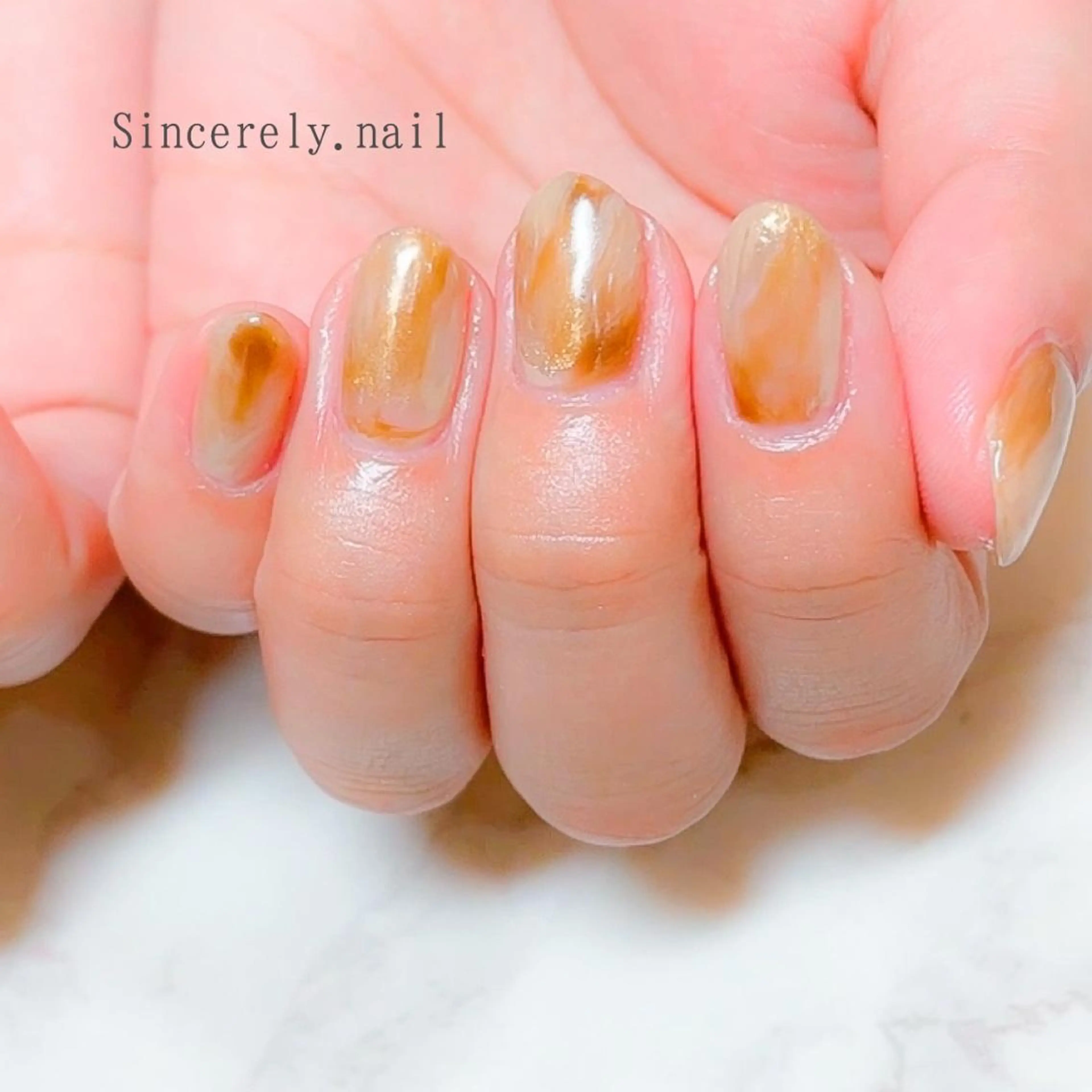 ネイル ニュアンスネイル ワンカラーネイル SINCERELY シンシアリー🌈のネイルデザイン